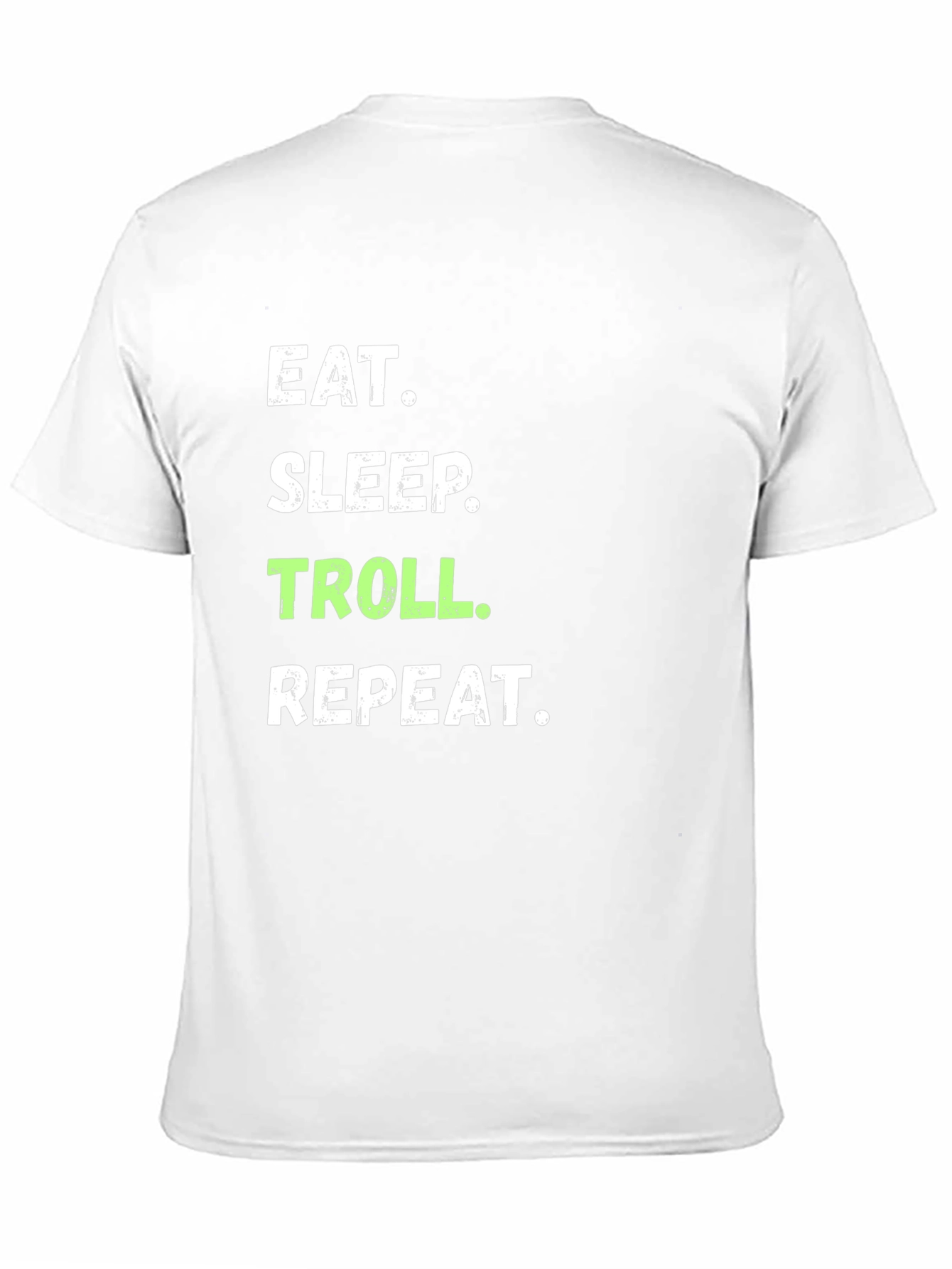 Black Eat Sleep Troll Repeat Graphic T-Shirt view 11
