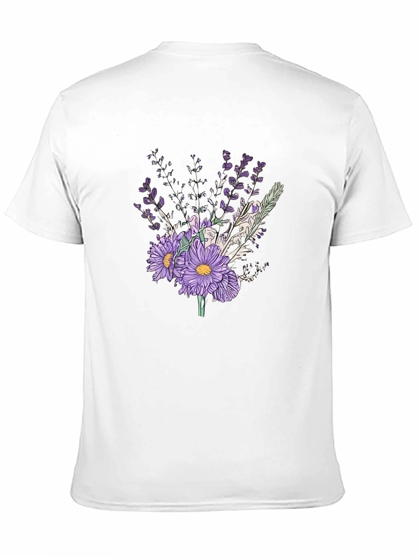 Black Floral Bouquet Graphic T-Shirt view 11
