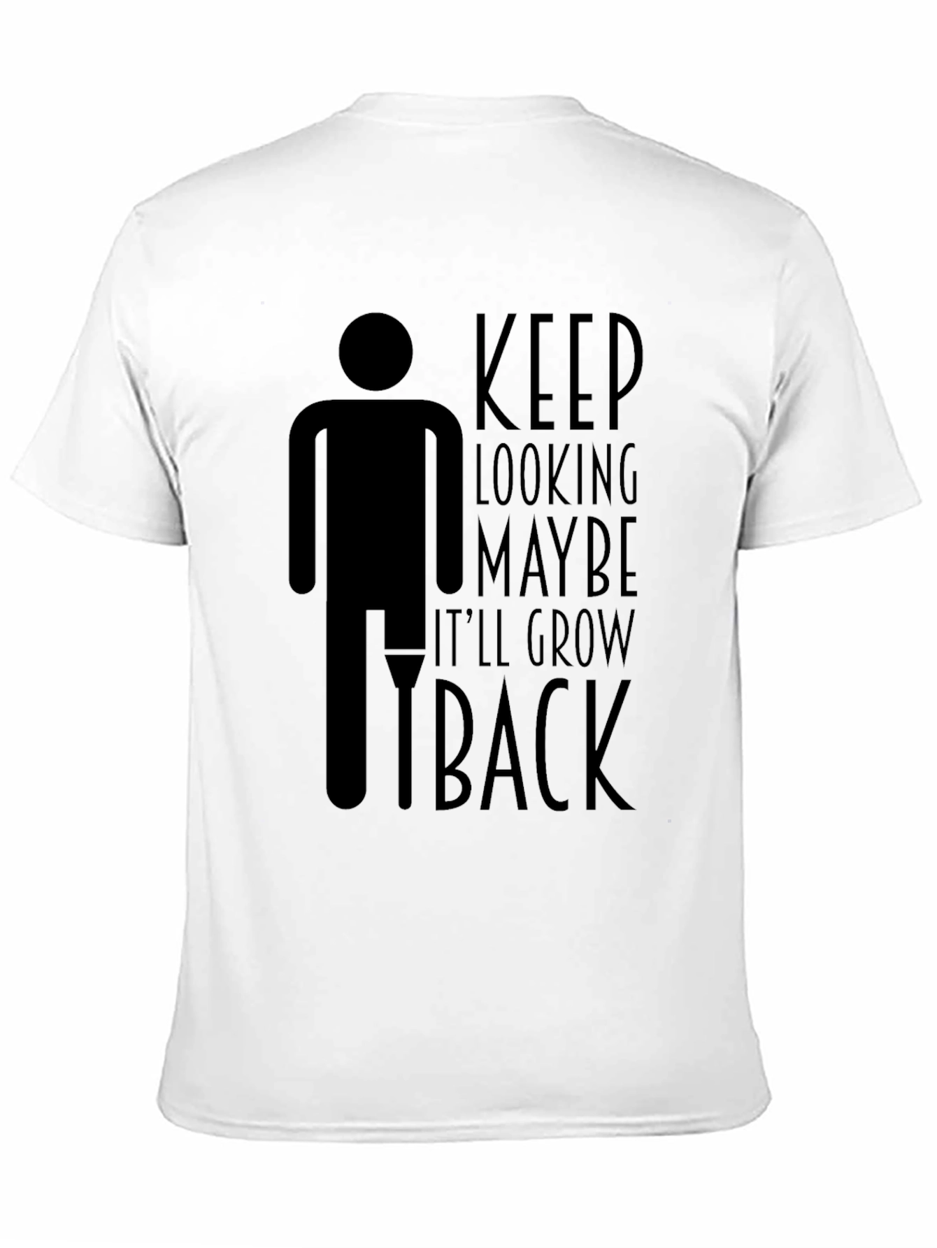 Black Humorous Amputee Humor T-Shirt view 11