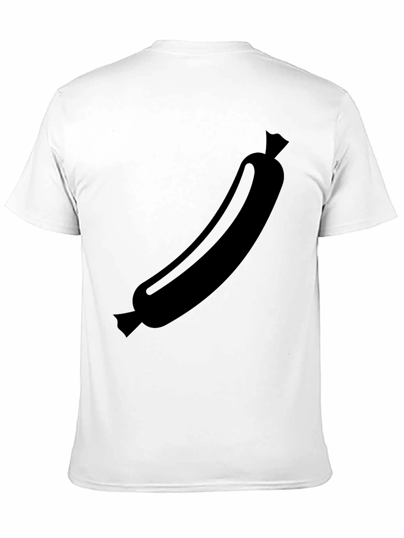 Black Black Sausage Graphic Tee - Funny Food Shirt view 11