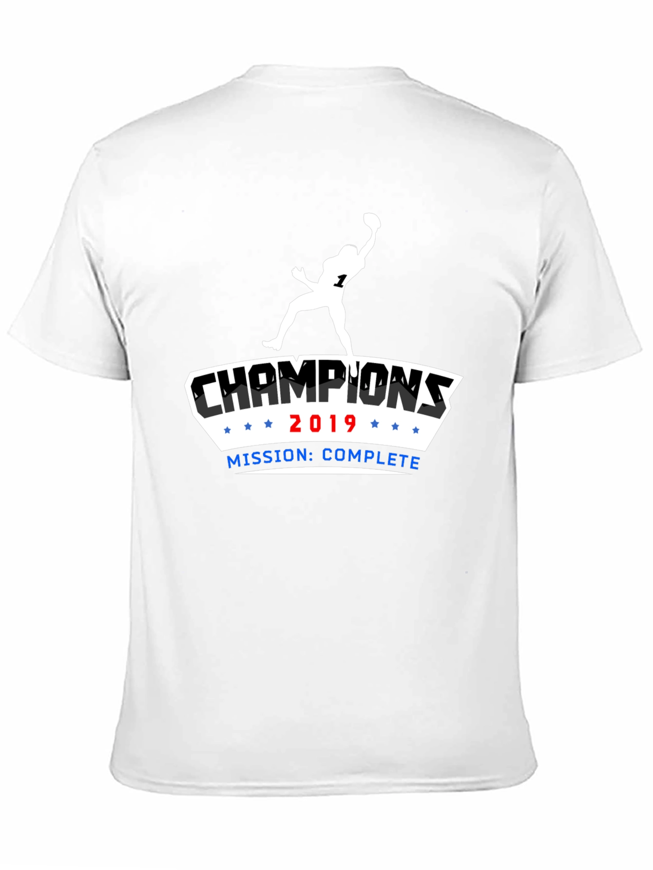 Black Champions 2019 Football T-Shirt - Mission Complete view 11