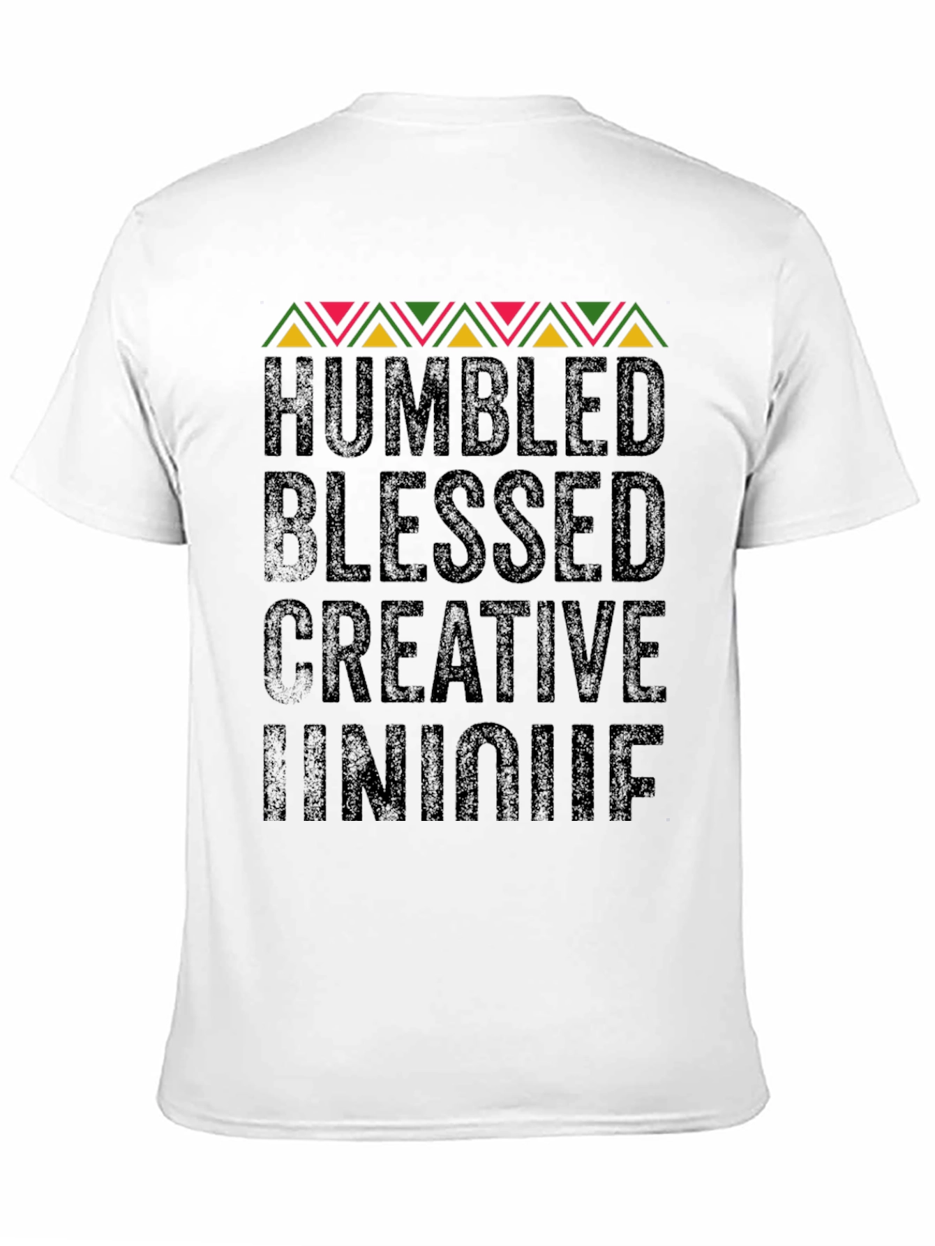 Black Humbled Blessed Creative Unique Black Graphic Tee view 11