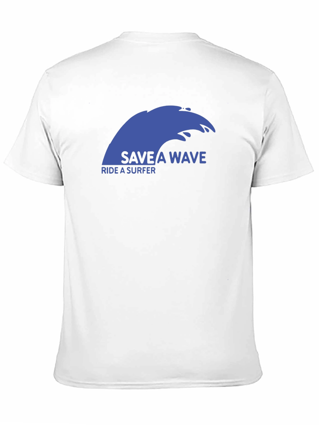 Black Save a Wave T-Shirt - Ride a Surfer! view 11