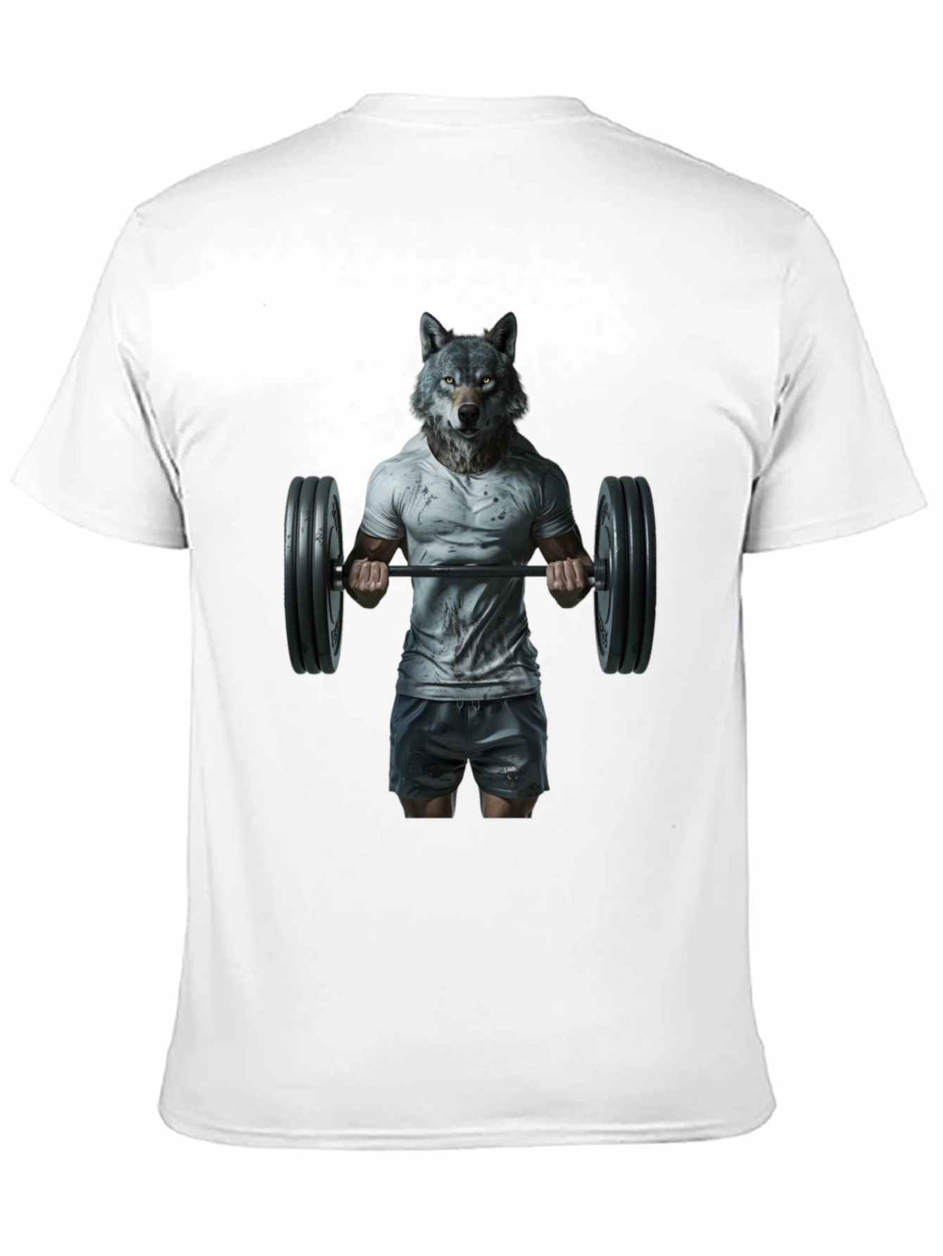 Black Wolf Gym T-Shirt - Animal Bodybuilding Tee view 11