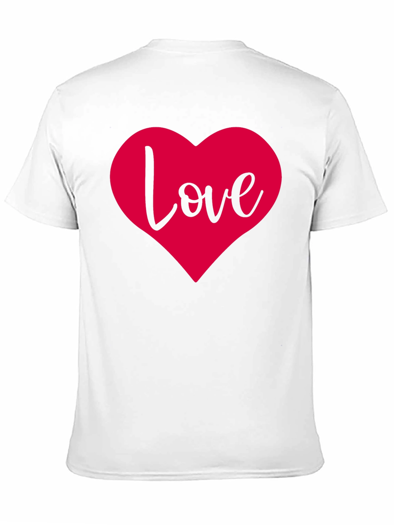 Black Love Heart Graphic Black T-Shirt view 11