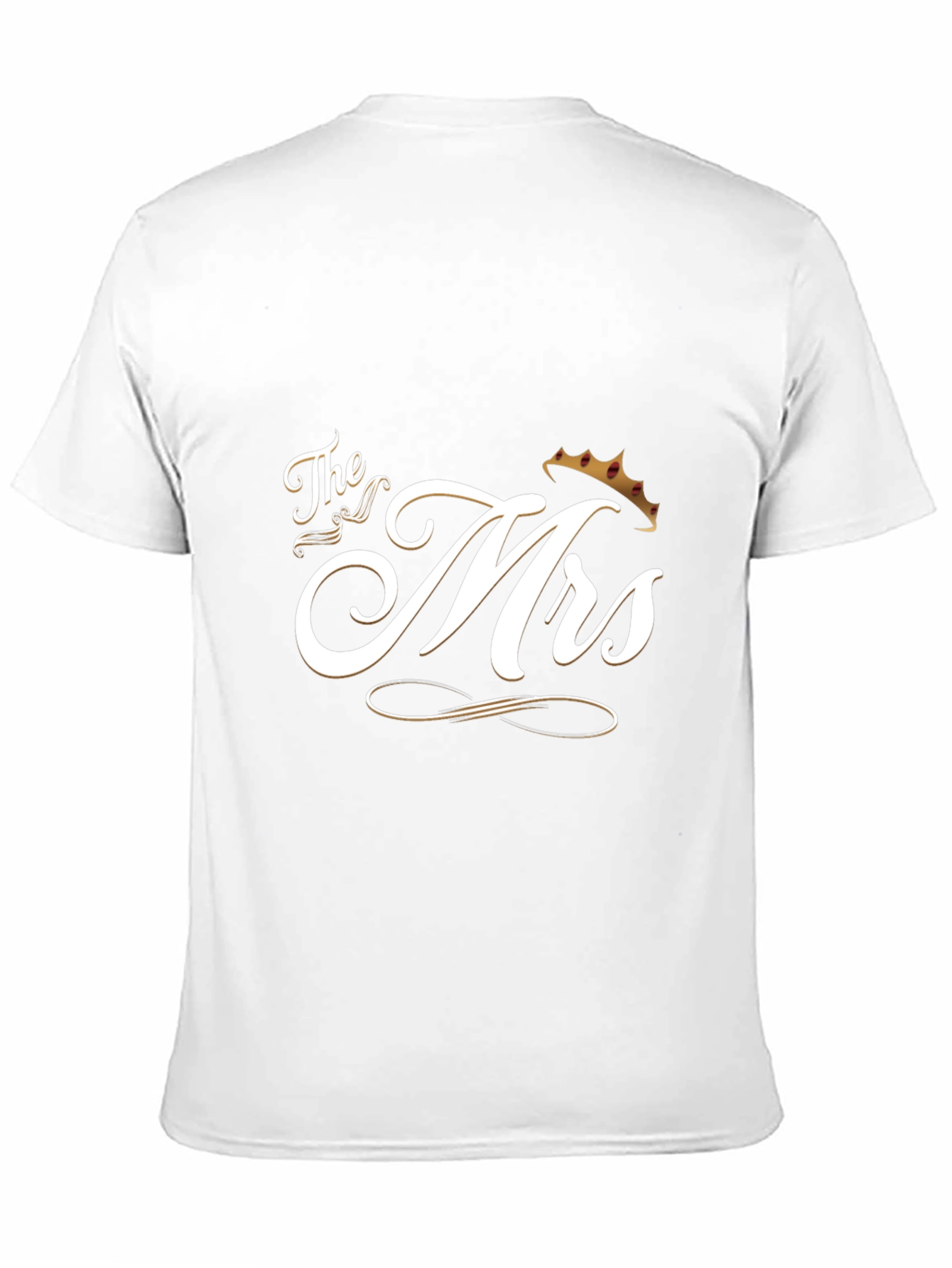 Black The Mrs. T-Shirt - Newlywed Gift view 11