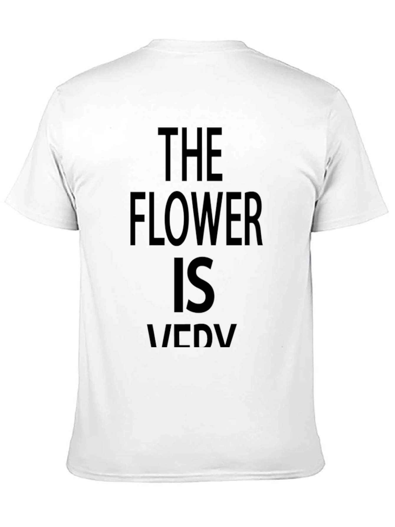Black The Flower is Very Funny Black T-Shirt view 11