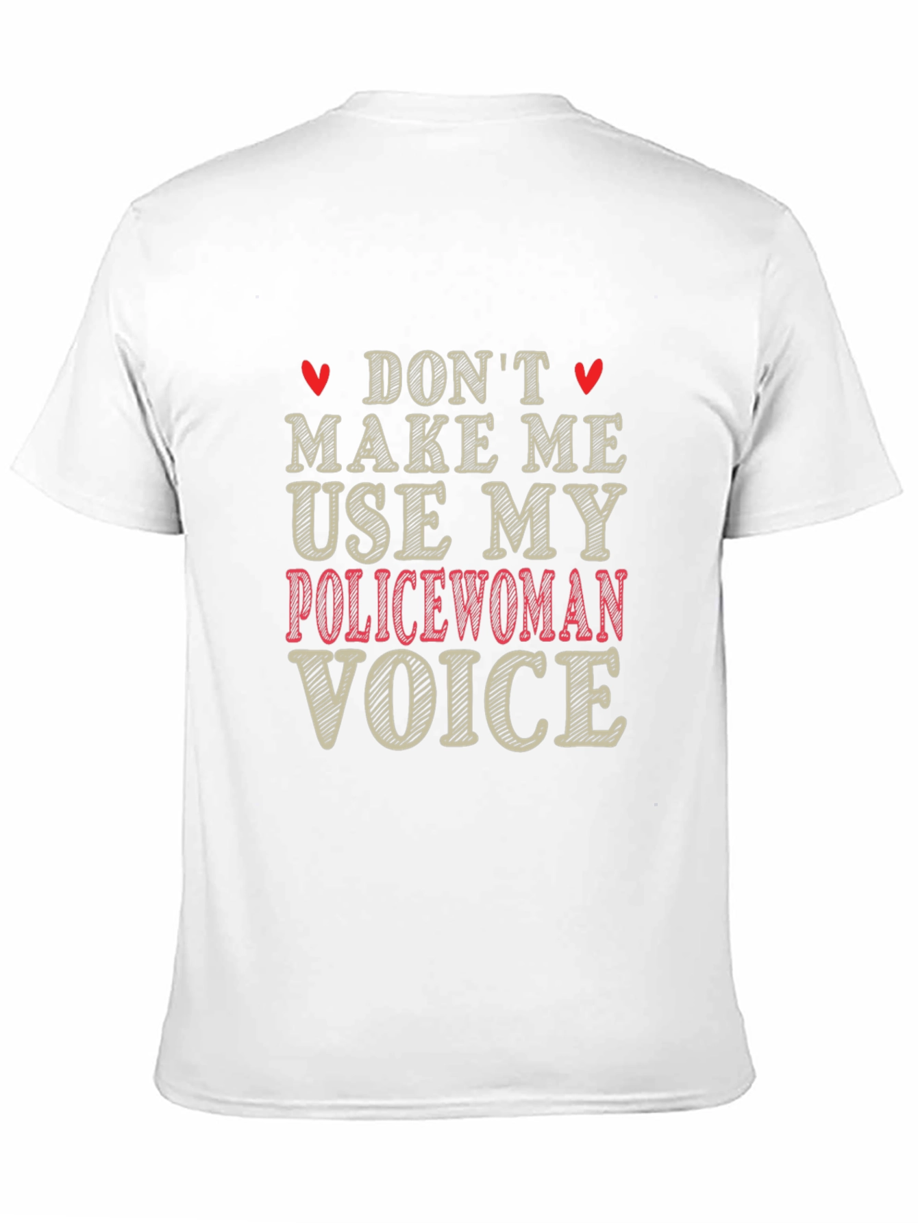 Black Don't Make Me Use My Policewoman Voice Graphic Tee view 11