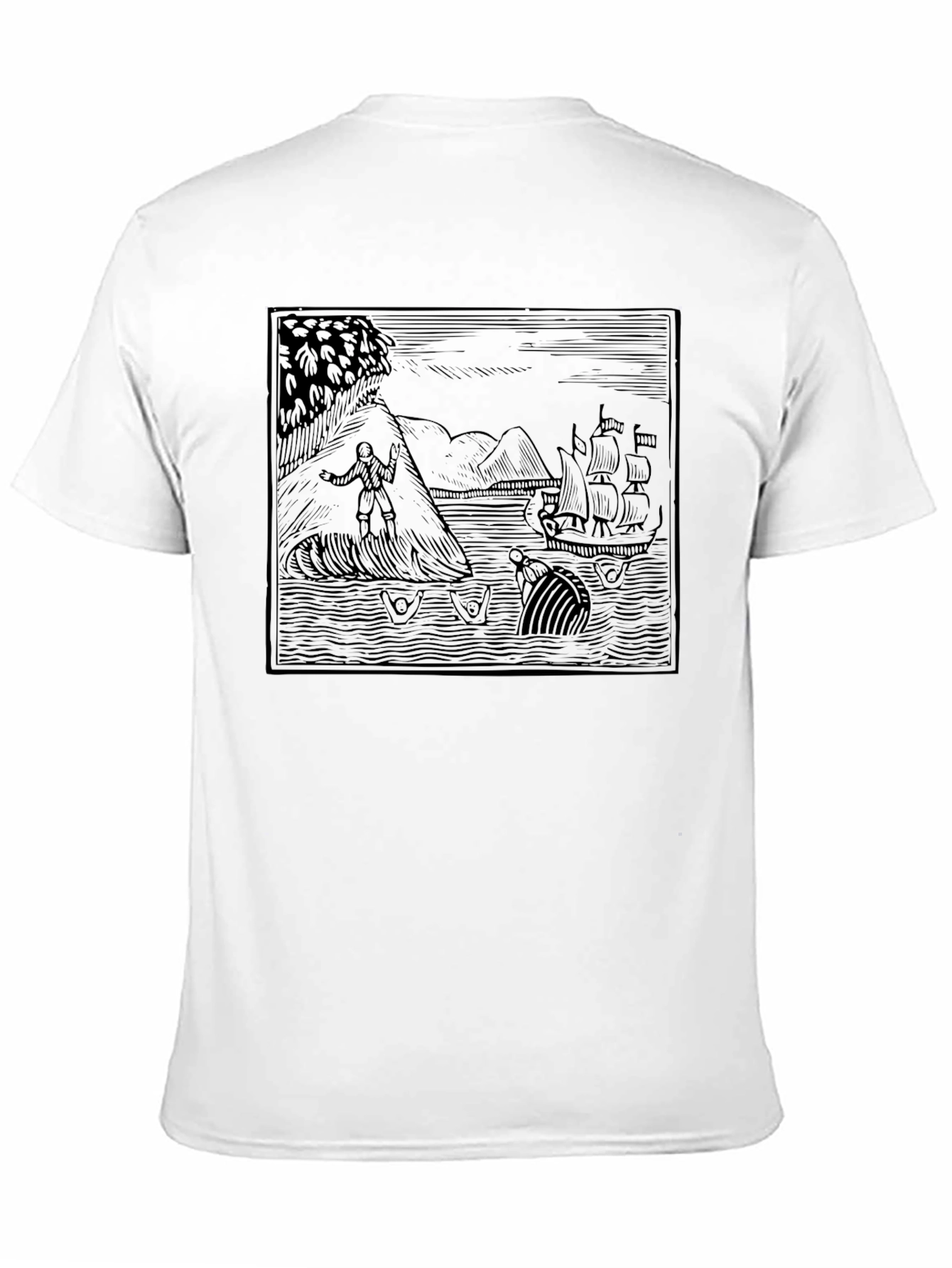 Black Whale Adventure Graphic Tee - Black view 11