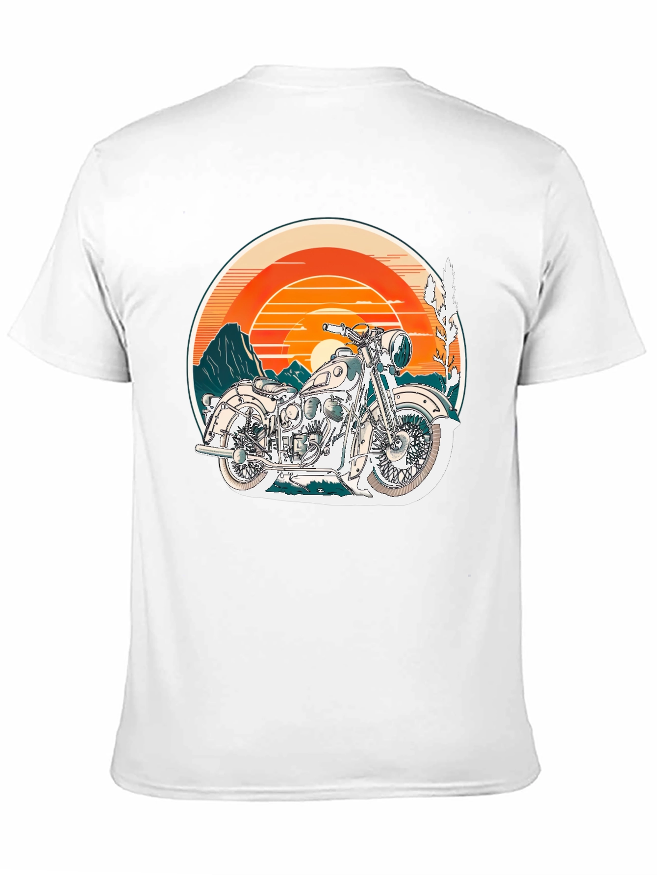 Black Vintage Motorcycle Graphic T-Shirt - Retro Style view 11
