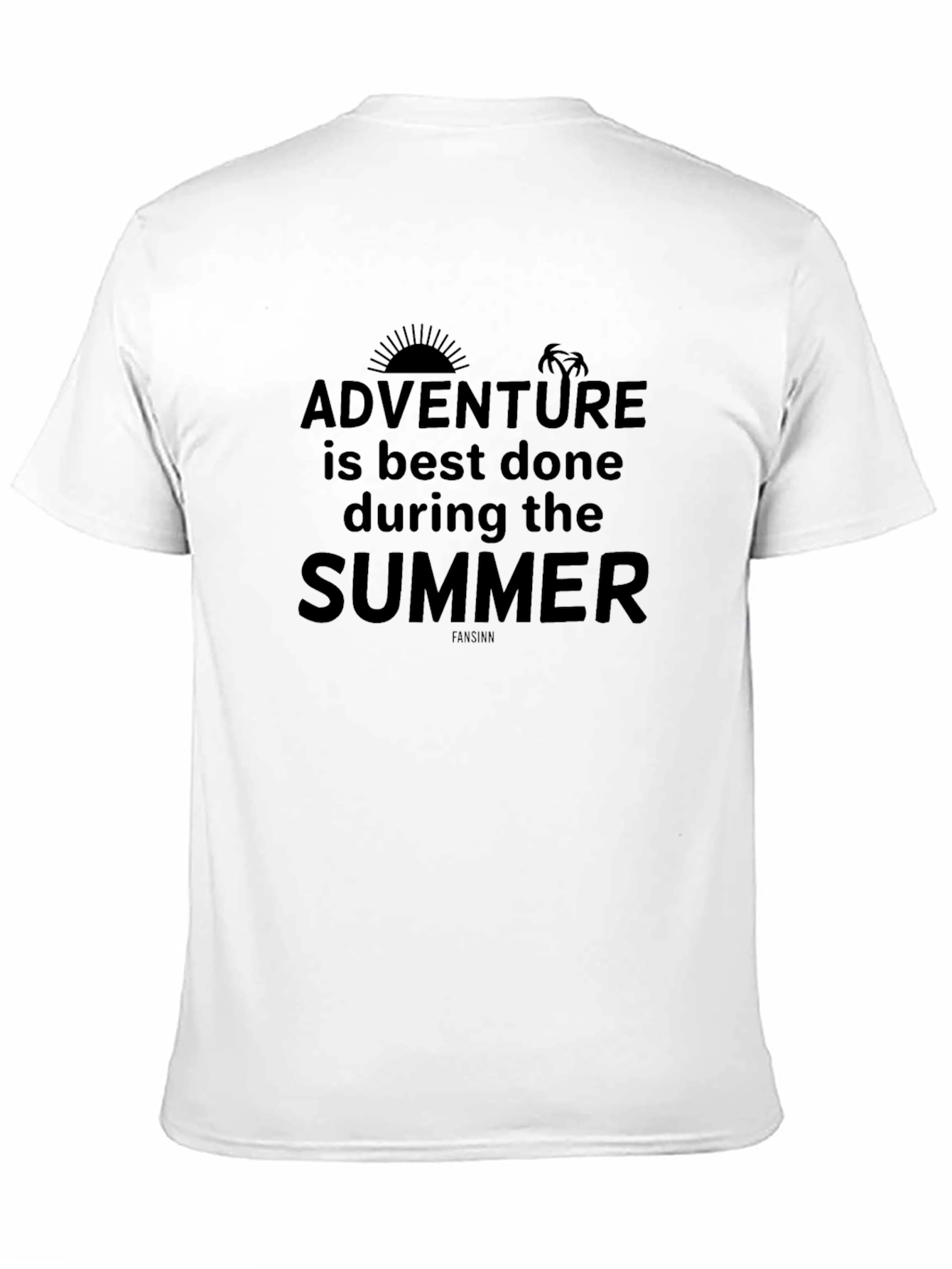 Black Adventure Summer Graphic Tee -  Black Short Sleeve T-Shirt view 11