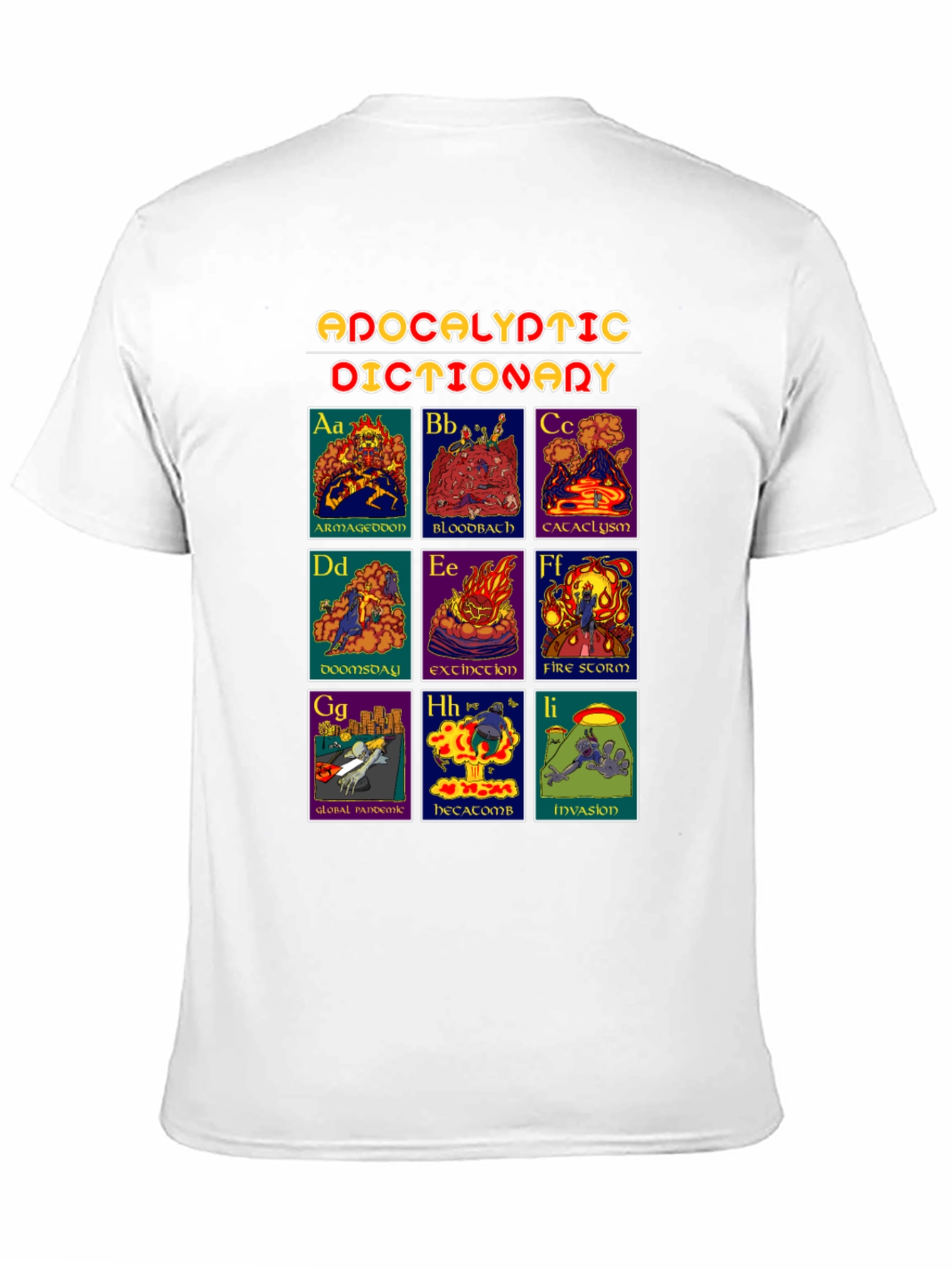 Black Apocalyptic Dictionary Graphic T-Shirt - Black view 11