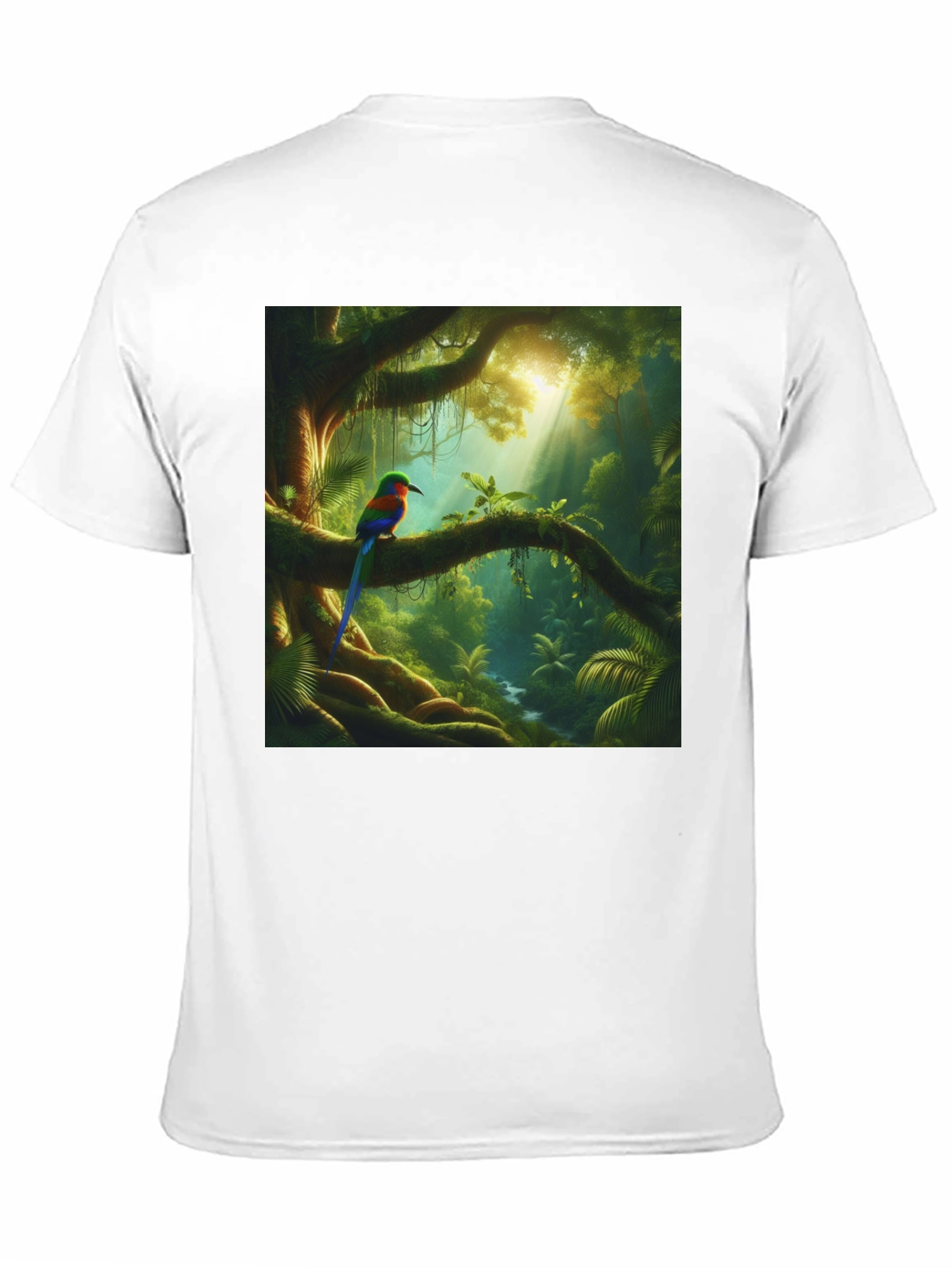 Black Jungle Bird T-Shirt - Vibrant Nature Tee view 11