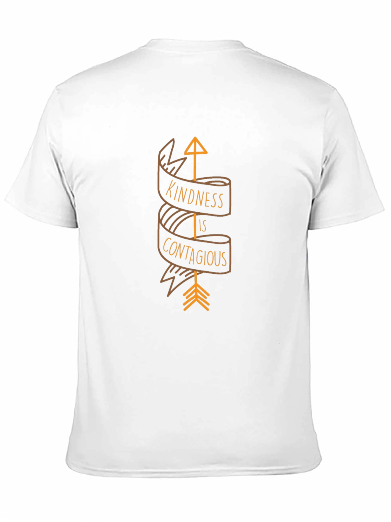 Black Kindness is Contagious Graphic Tee - Black Cotton T-Shirt view 11