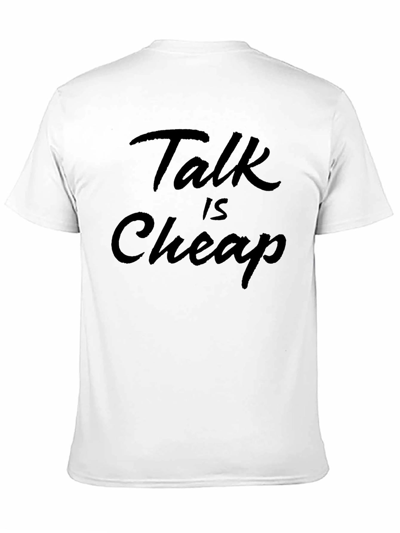 Black Talk is Cheap Black T-Shirt view 11
