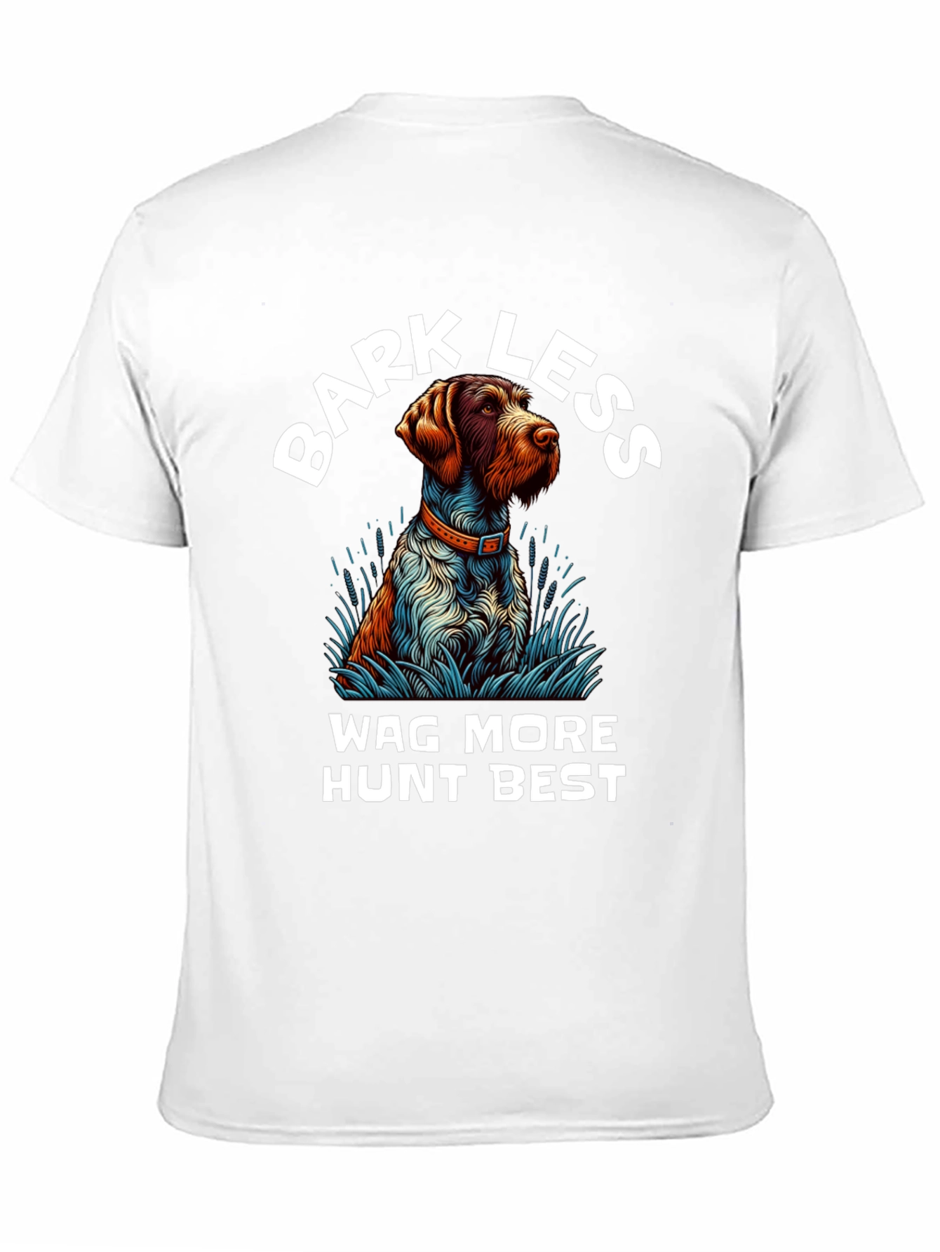 Black Bark Less Wag More Hunt Best Dog T-Shirt view 11