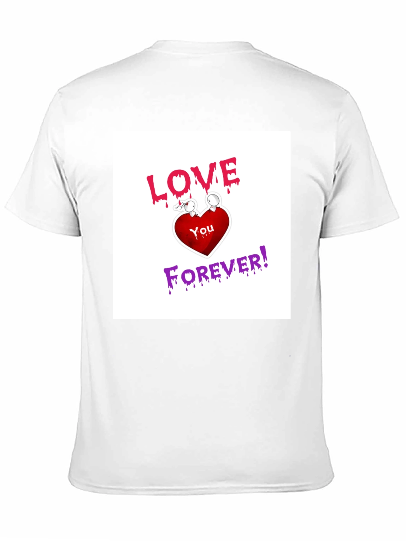 Black Love You Forever Graphic T-Shirt view 11