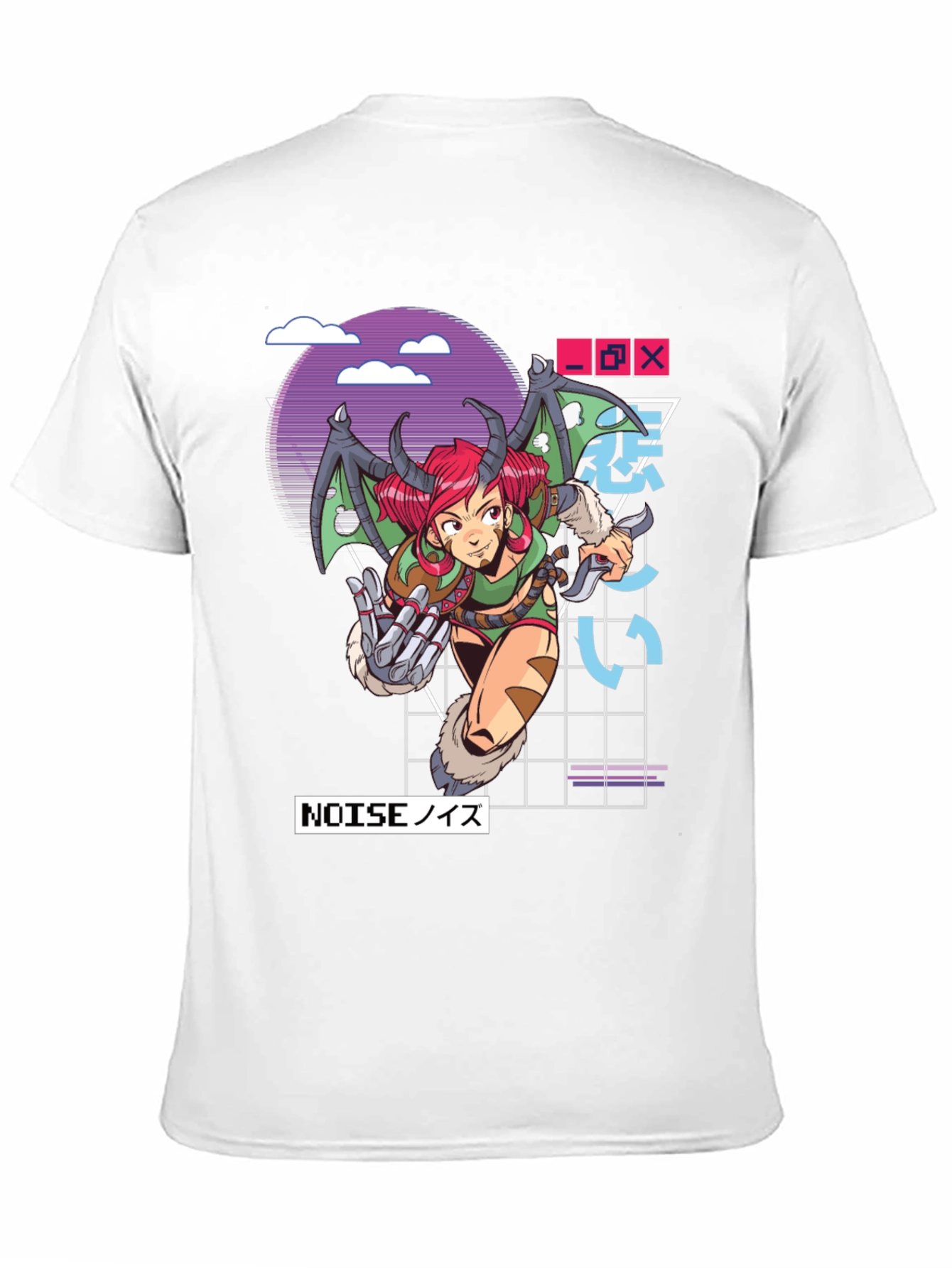 Black Anime Girl Graphic T-Shirt view 11