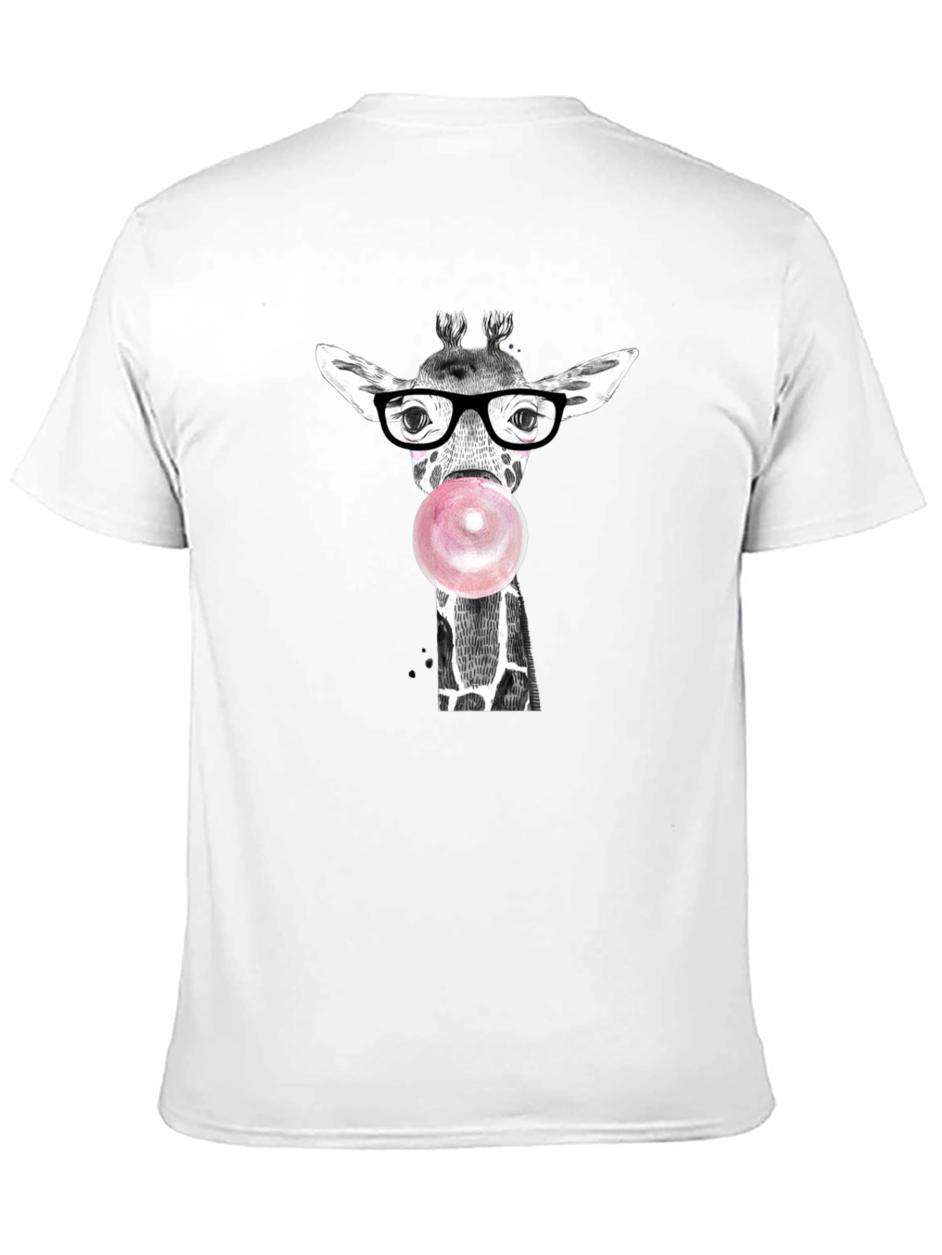 Black Giraffe Bubble Gum Graphic Tee view 11