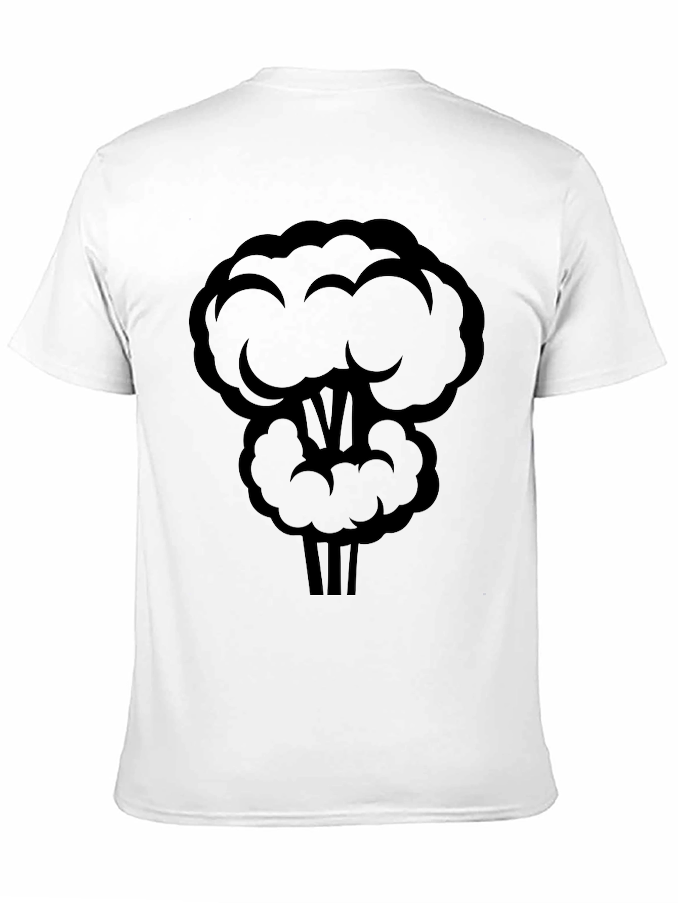 Black Exploding Broccoli Funny Graphic T-Shirt view 11