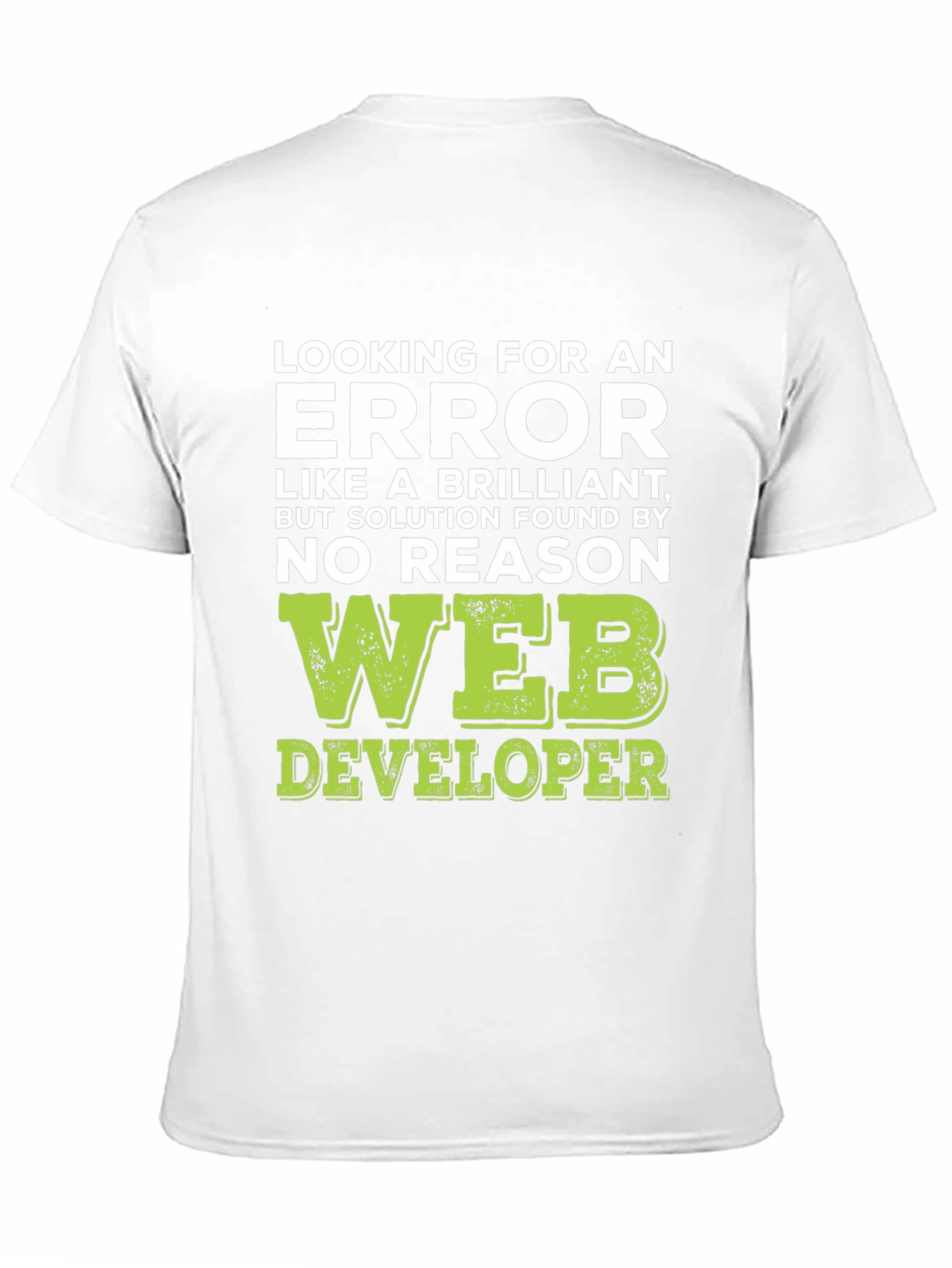 Black Web Developer T-Shirt: Finding Errors Brilliance view 11