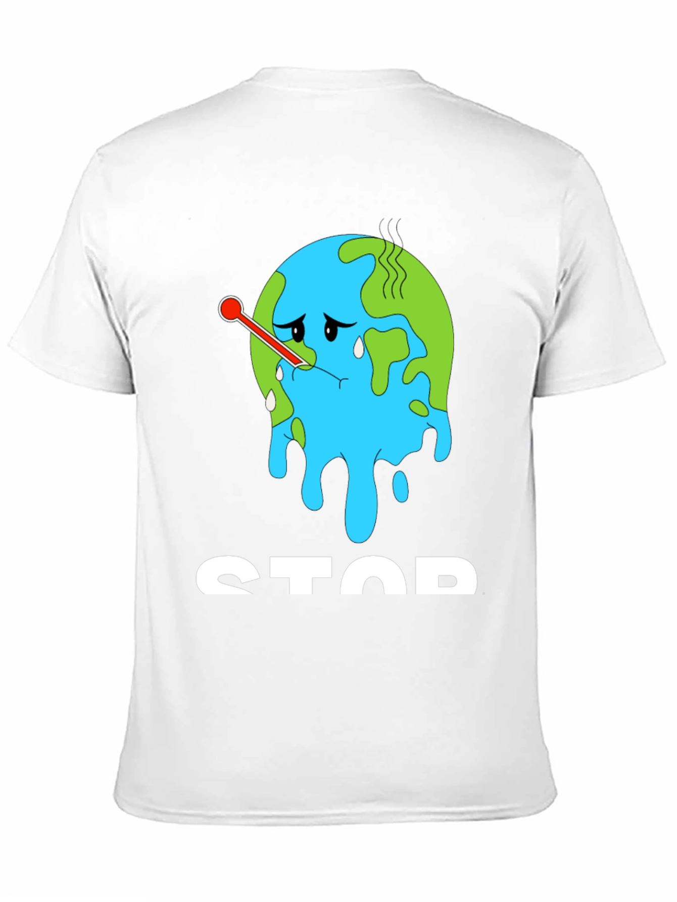 Black Stop Climate Change T-Shirt view 11