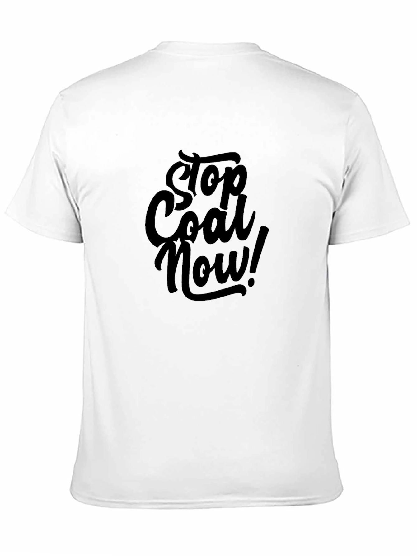 Black Stop Coal Now Graphic Tee - Black Unisex Shirt view 11