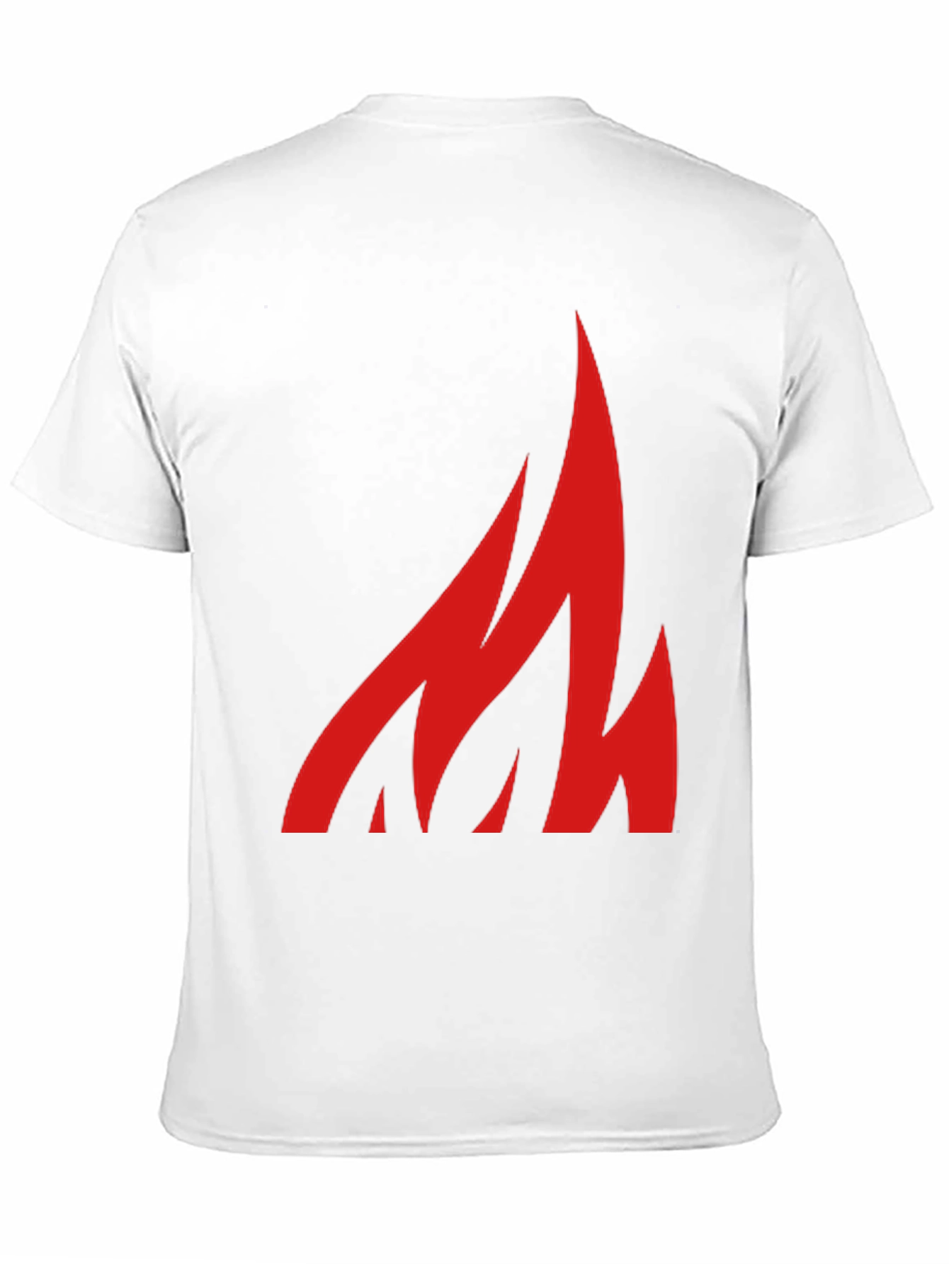 Black Bold Flame Graphic Tee - Black Cotton Casual Shirt view 11