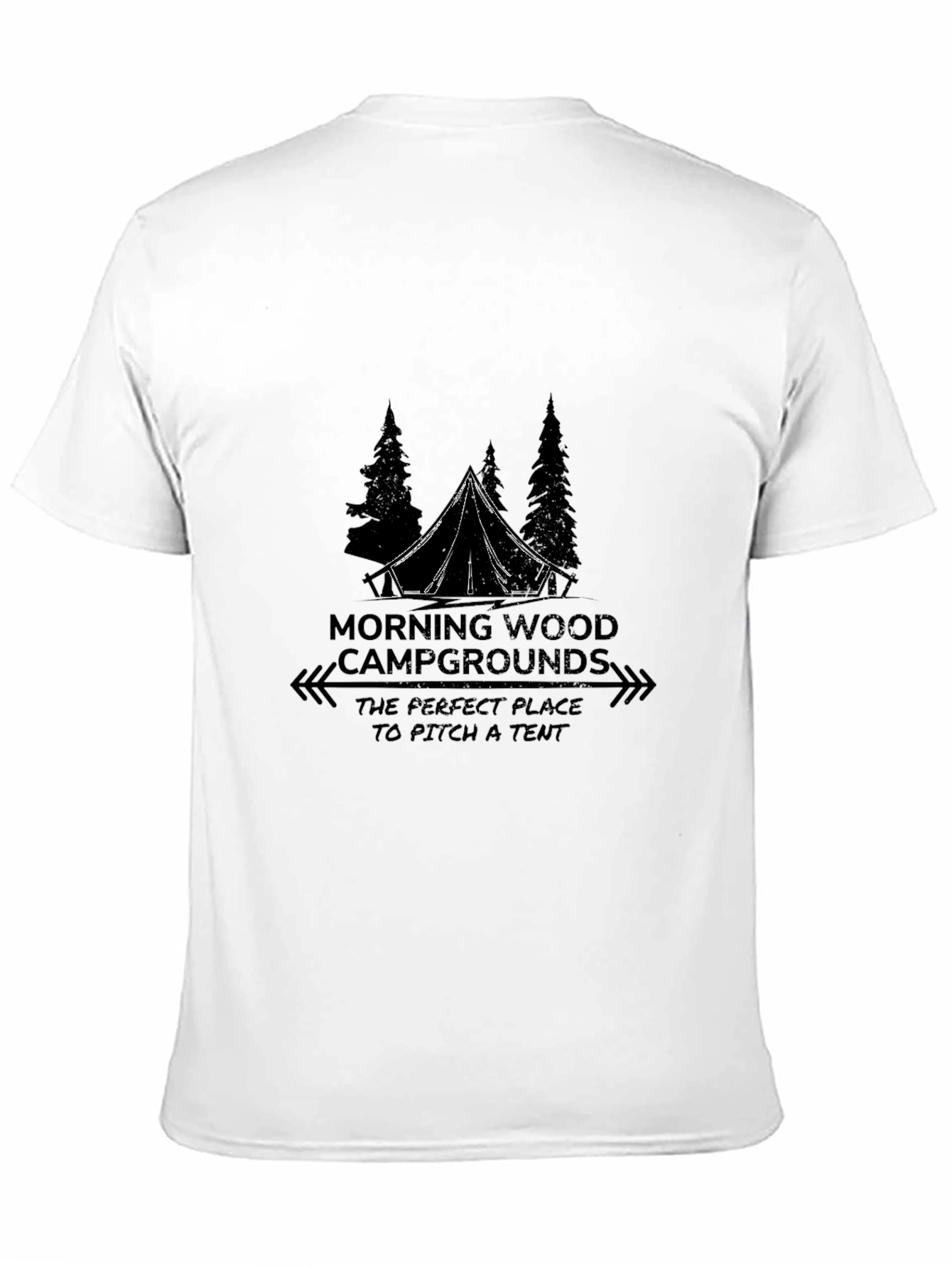 Black Morning Wood Campground Graphic Tee view 11