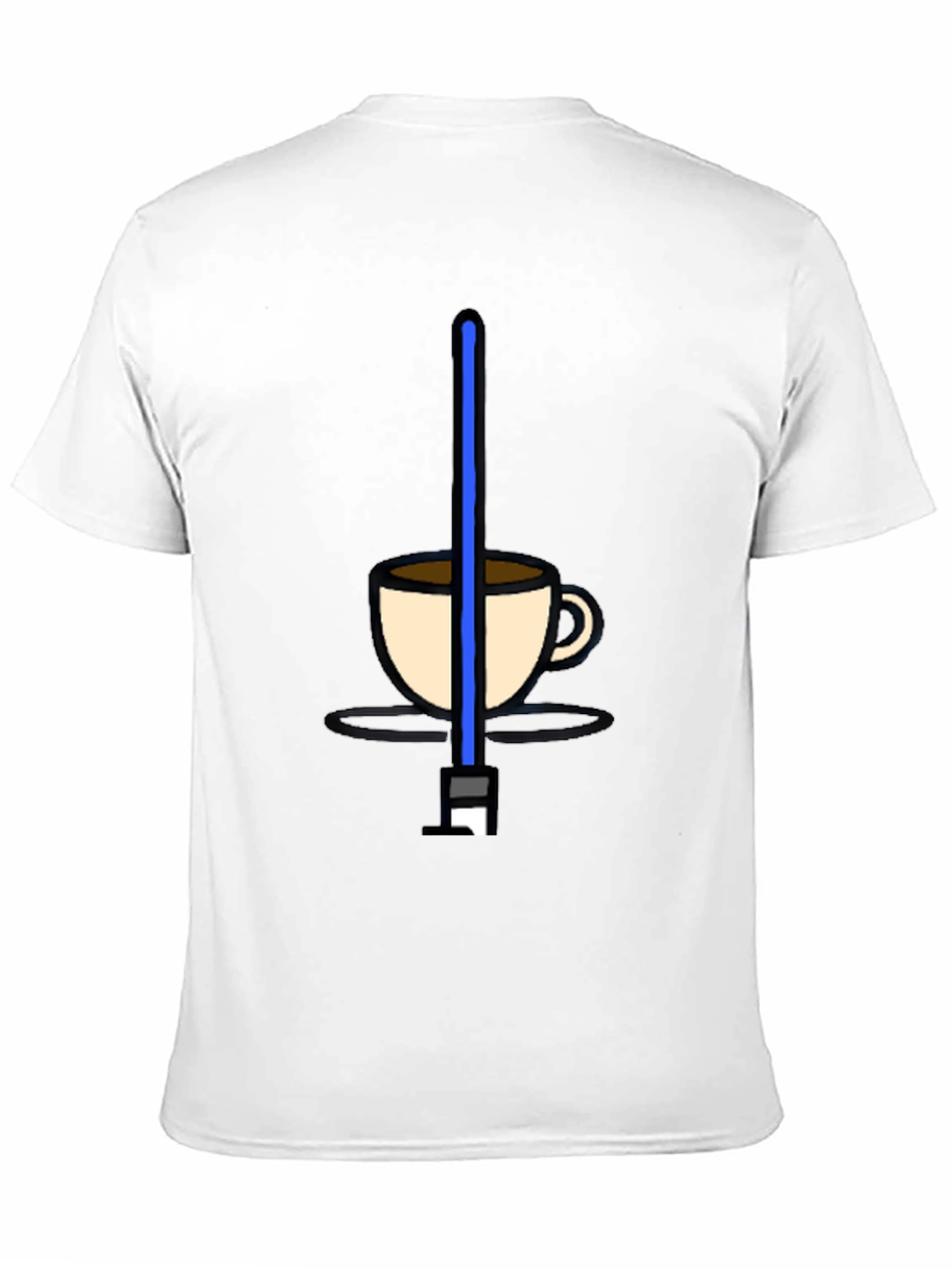 Black Star Wars Coffee T-Shirt - Funny Sci-Fi Tee view 11