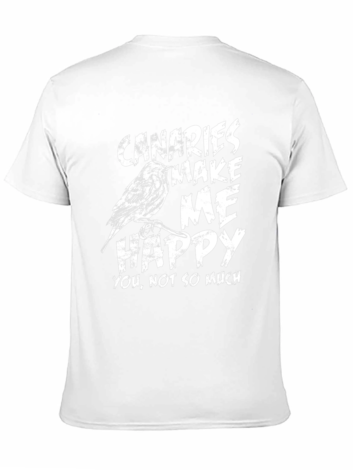 Black Canaries Make Me Happy Graphic T-Shirt view 11