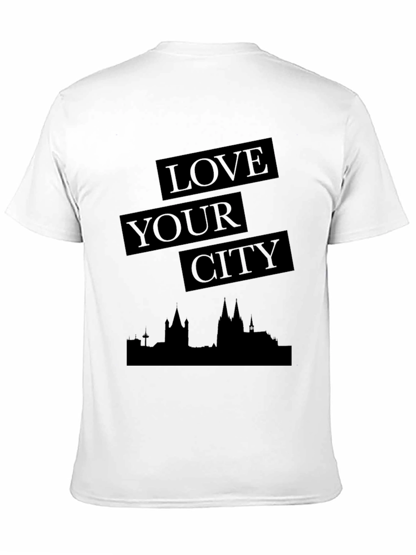 Black Love Your City Black Graphic Tee - Stylish Urban Design view 11