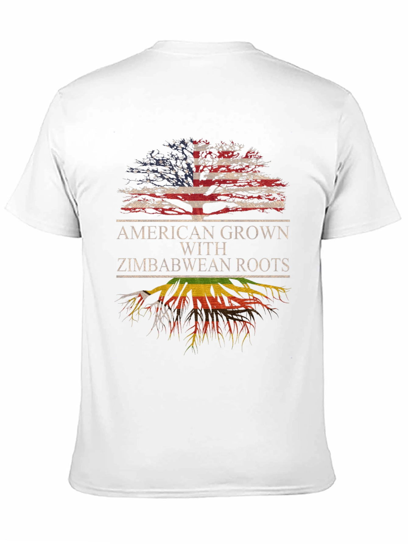 American Grown Zimbabwean Roots Graphic Tee - 11