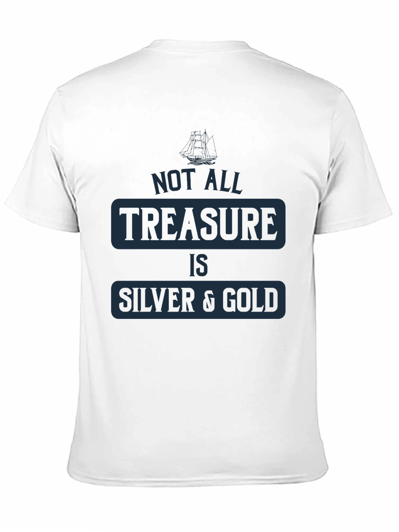 Black Treasure Quote Graphic T-Shirt view 11