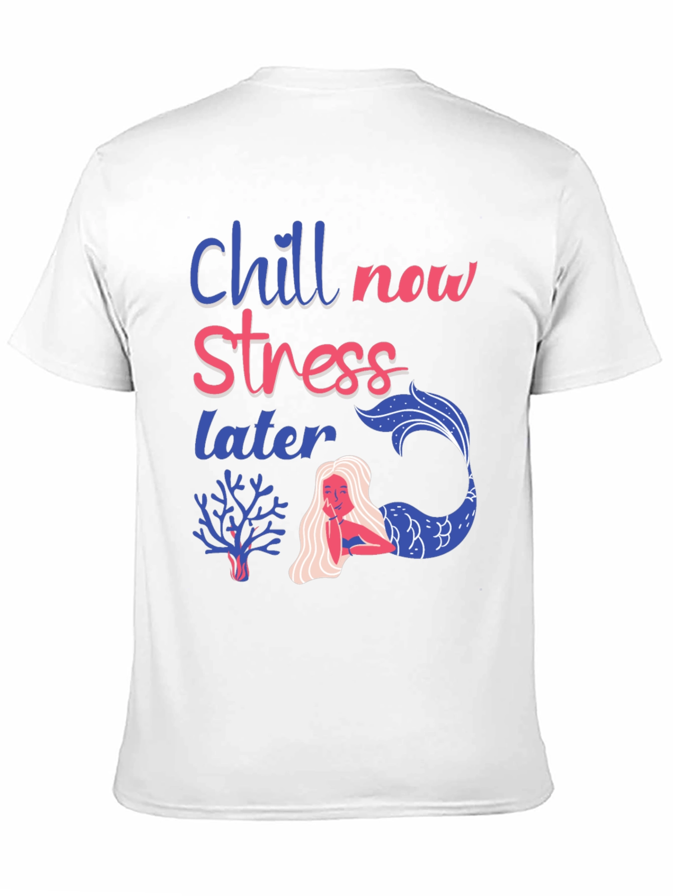 Black Chill Now Stress Later T-Shirt view 11