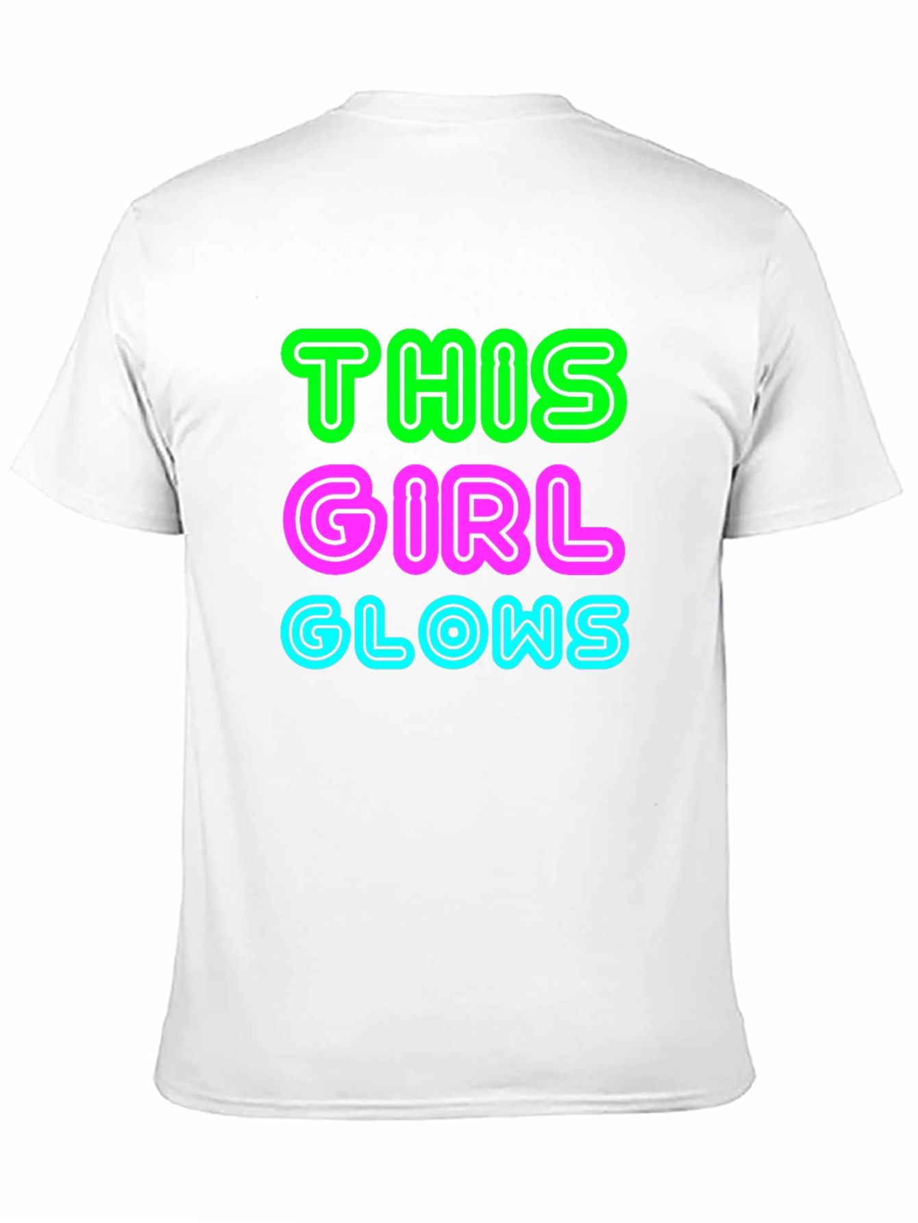 Black This Girl Glows Black Graphic Tee view 11