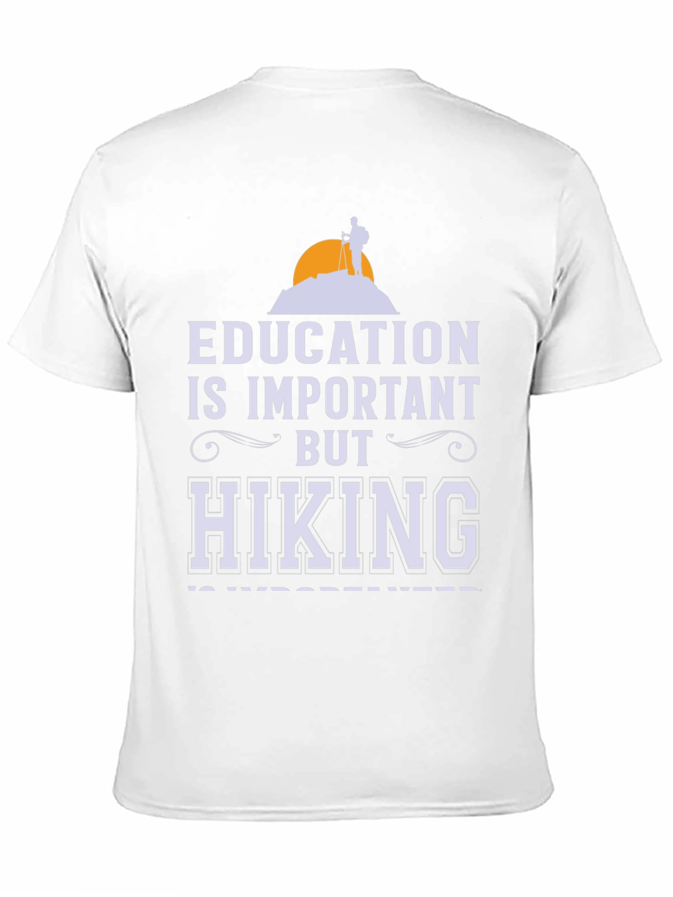 Black Education vs Hiking Graphic Tee view 11