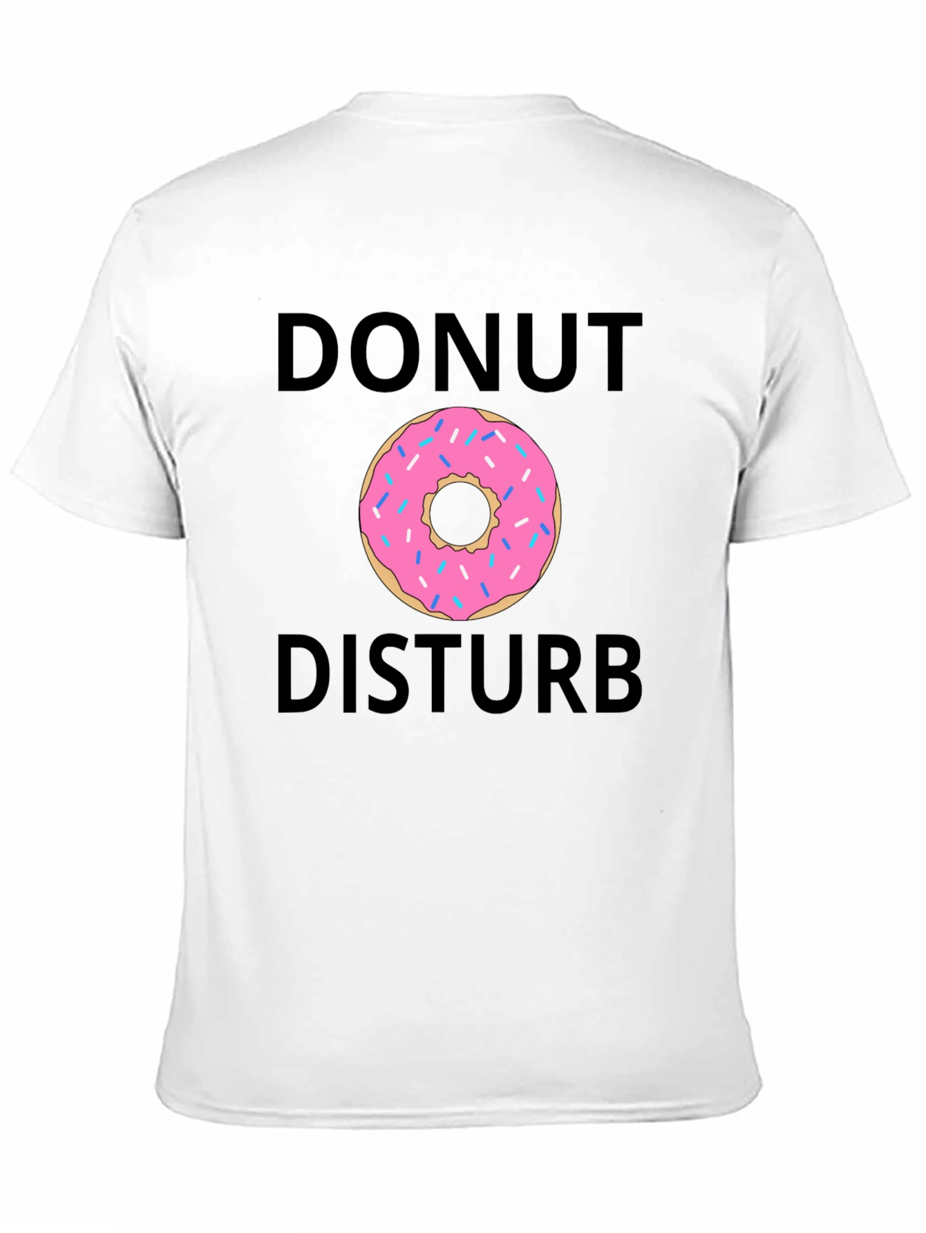Black Donut Disturb T-Shirt - Funny Graphic Tee view 11