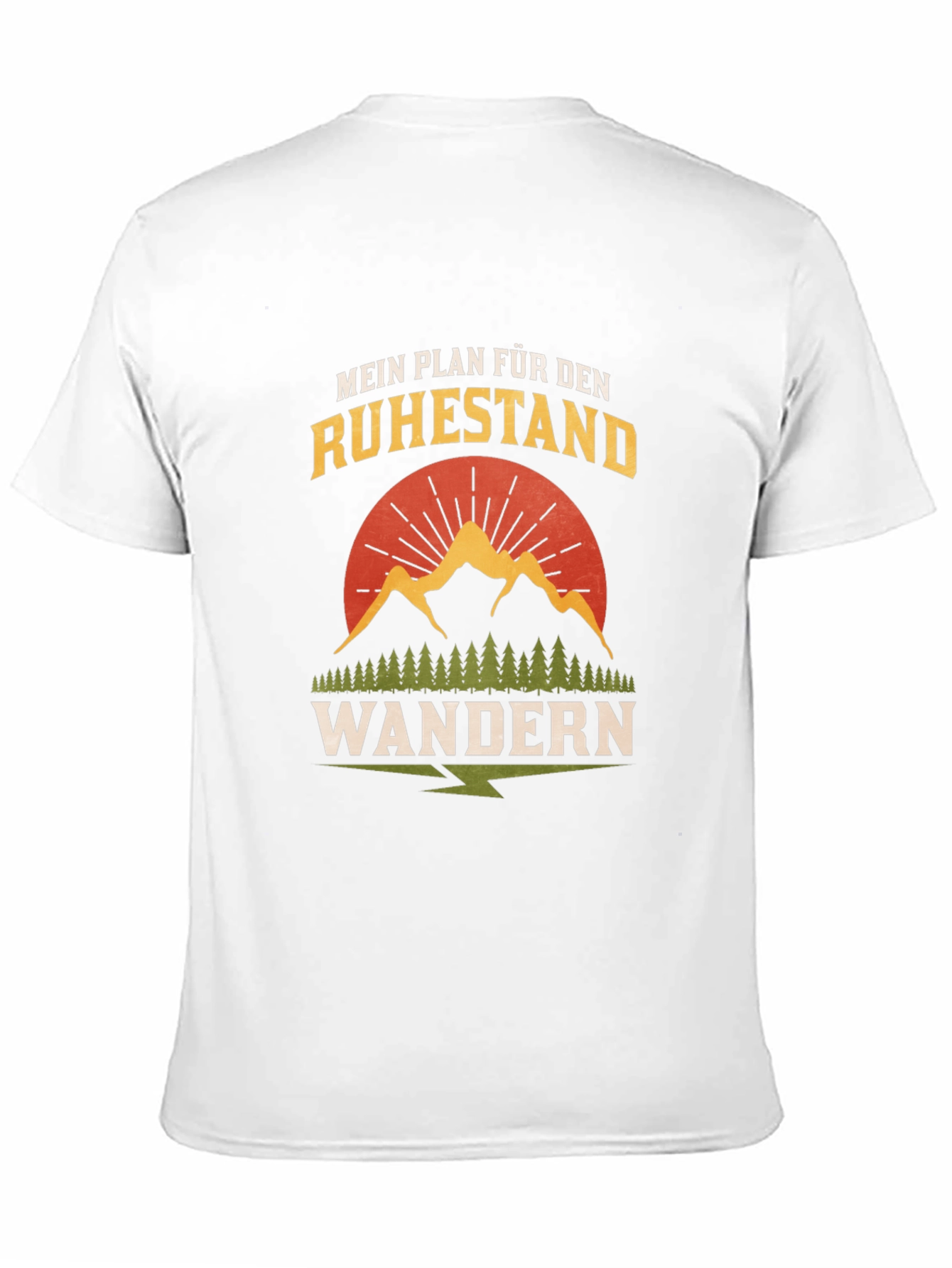 Black Retirement Hiking Plan T-Shirt view 11