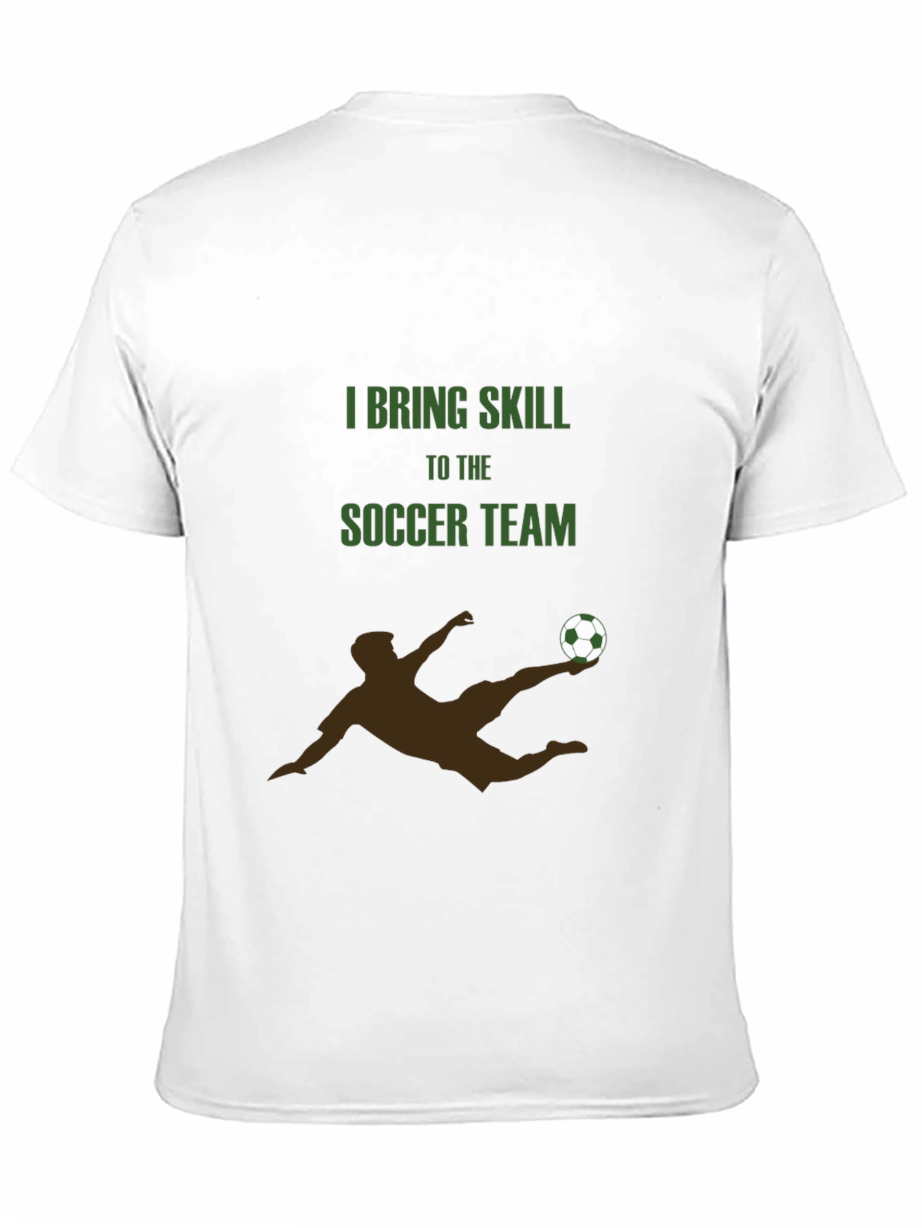 Black Soccer Team Skill T-Shirt view 11