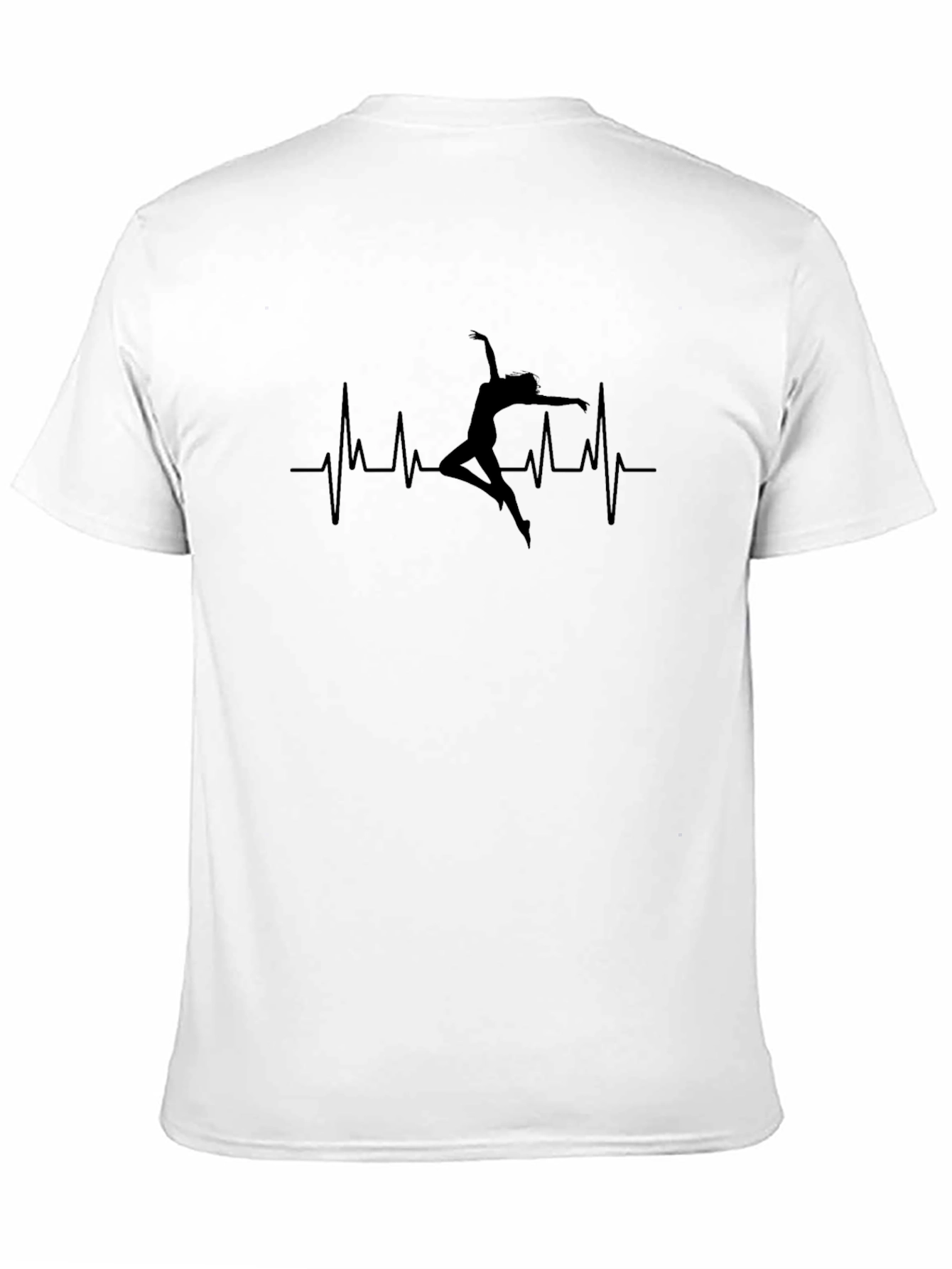 Black Heartbeat Dance T-Shirt - Black, Casual view 11
