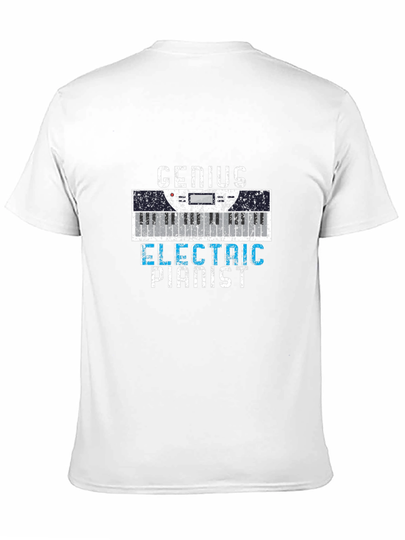 Black Genius Electric Pianist T-Shirt - Musician Apparel view 11