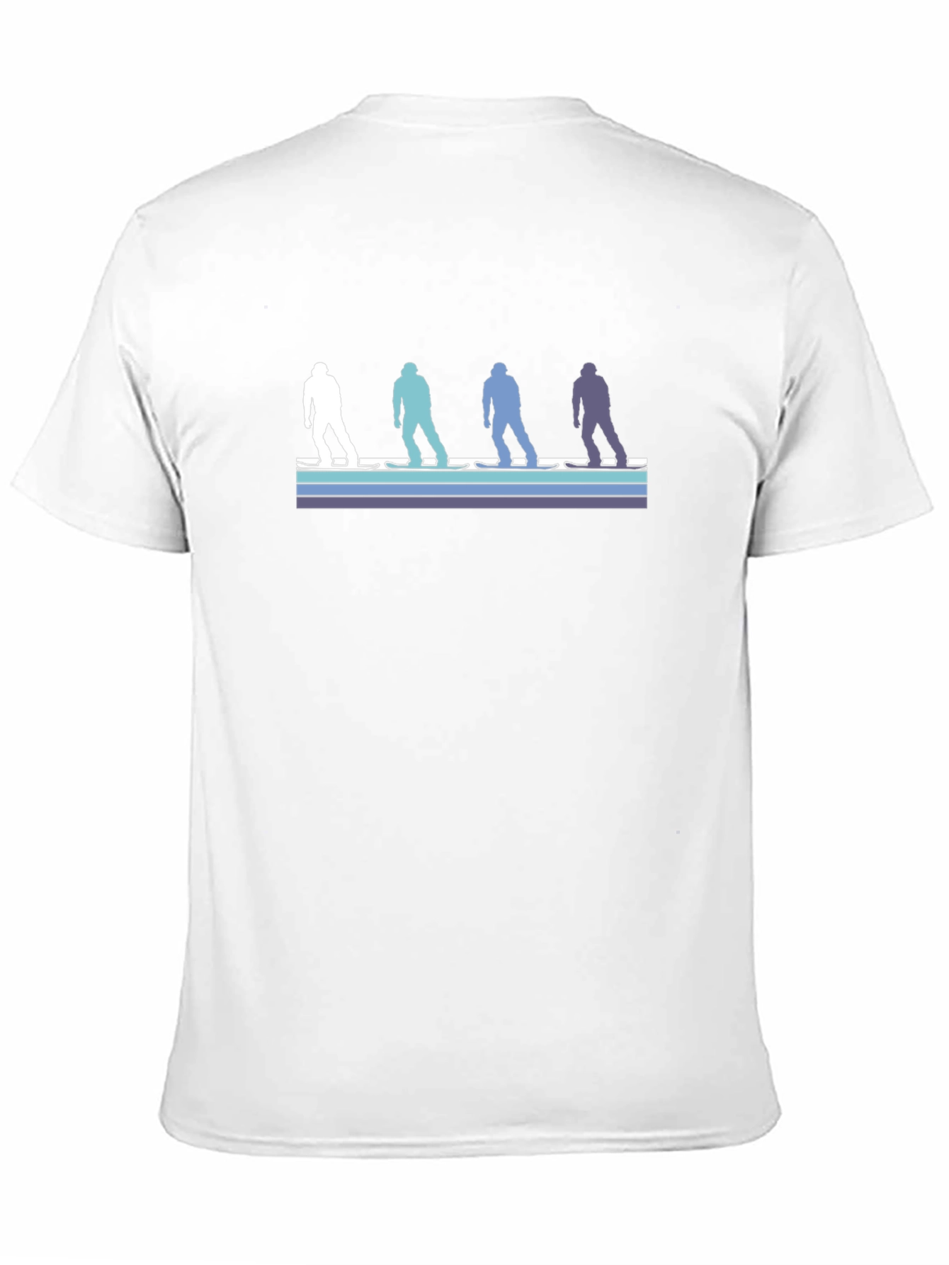 Black Retro Skier Silhouette Graphic Tee view 11