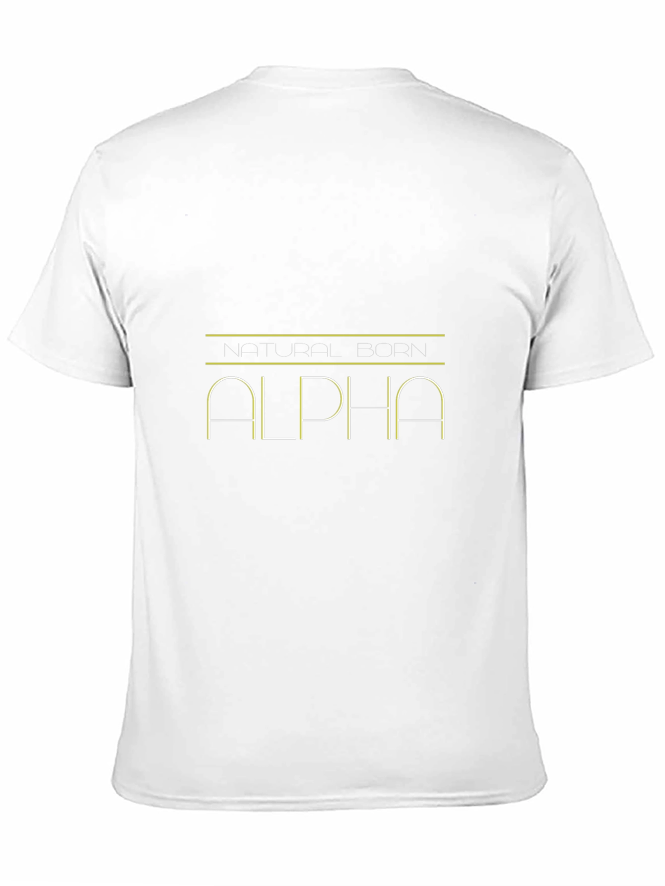 Black Natural Born Alpha Black T-Shirt view 11