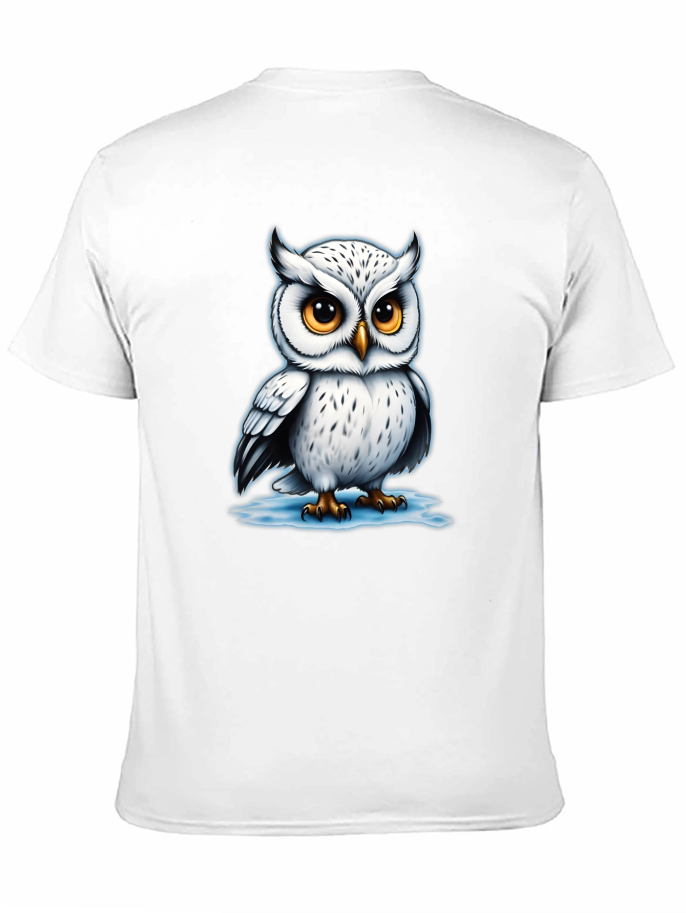 Black Owl Graphic Tee - Cool Bird Lover T-Shirt view 11