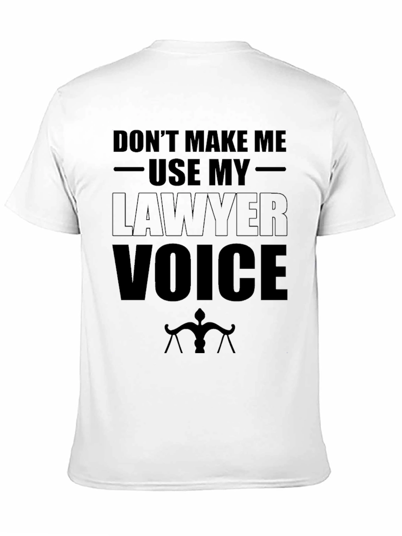 Black Lawyer Voice T-Shirt - Funny Attorney Gift view 11