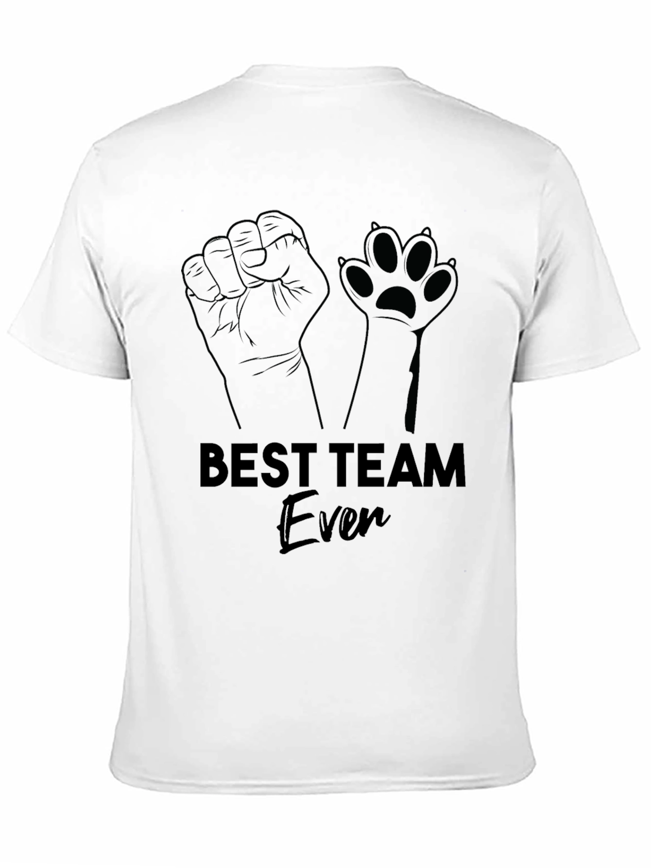 Black Best Team Ever T-Shirt view 11