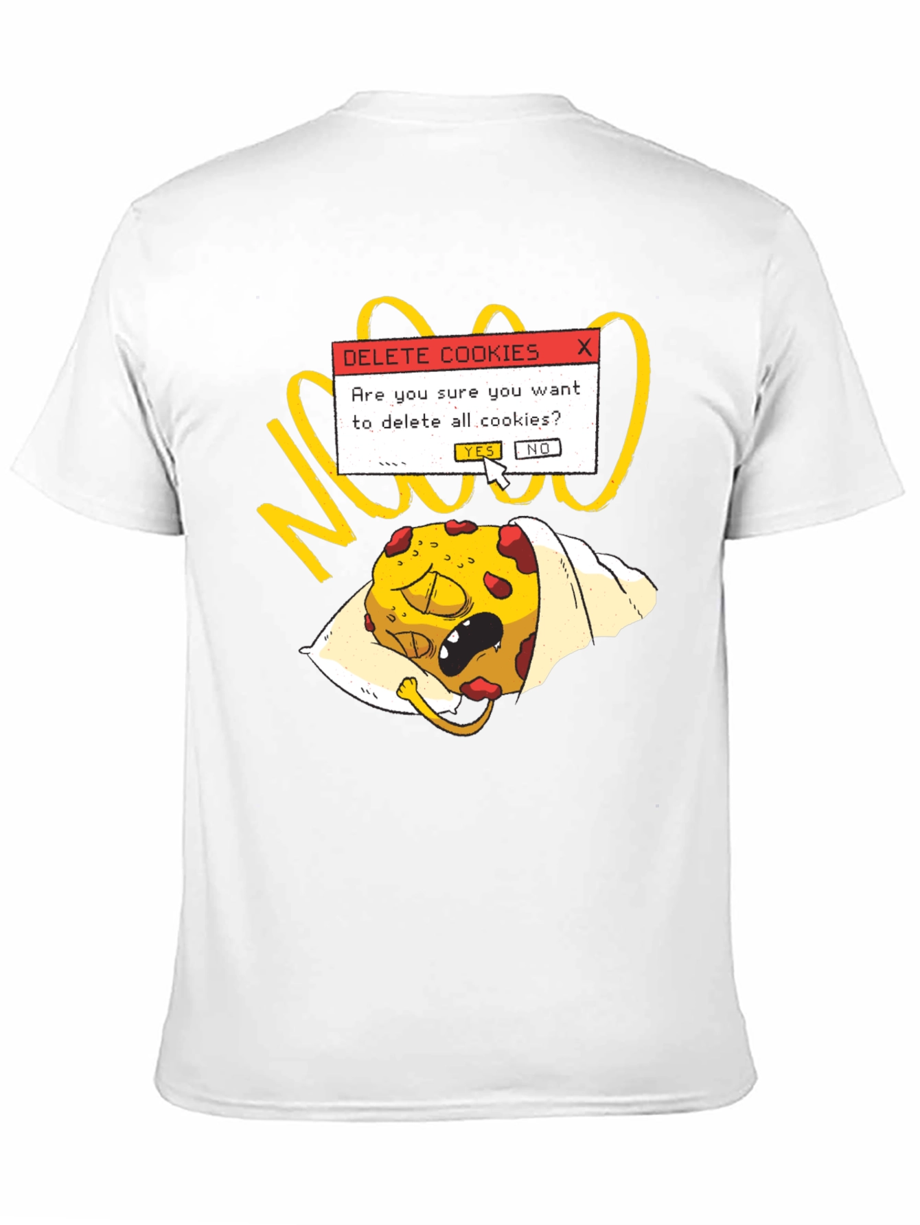 Black Delete Cookies T-Shirt - Funny Geek Tee view 11