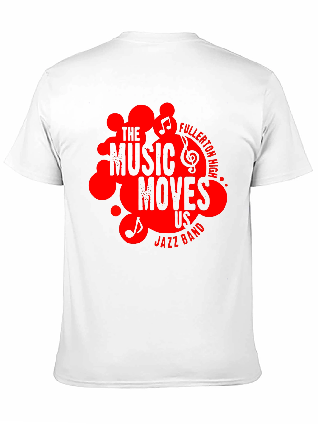 Black The Music Moves Us Jazz Band T-Shirt view 11