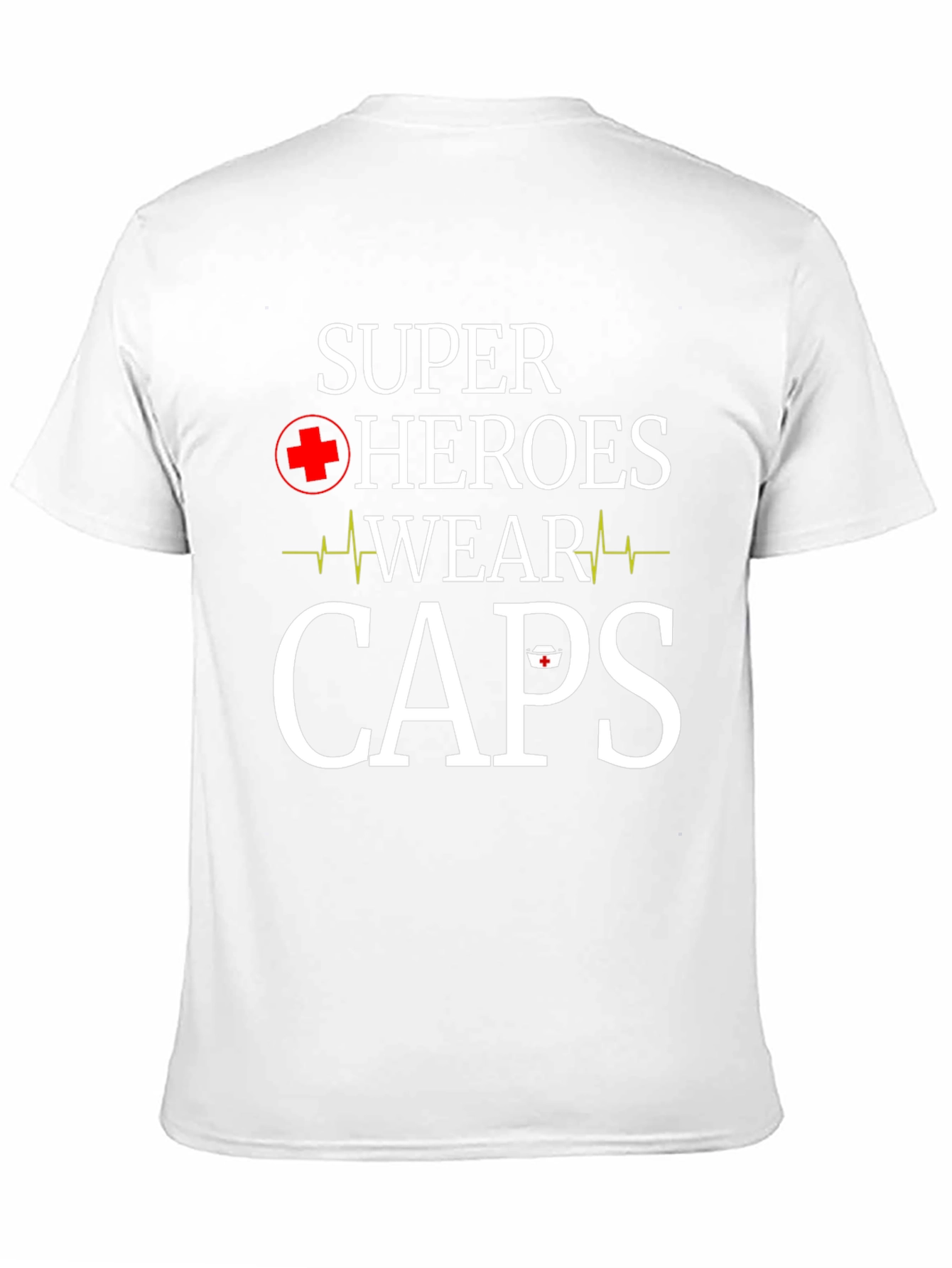 Black Super Heroes Wear Caps T-Shirt - Nurse Appreciation view 11